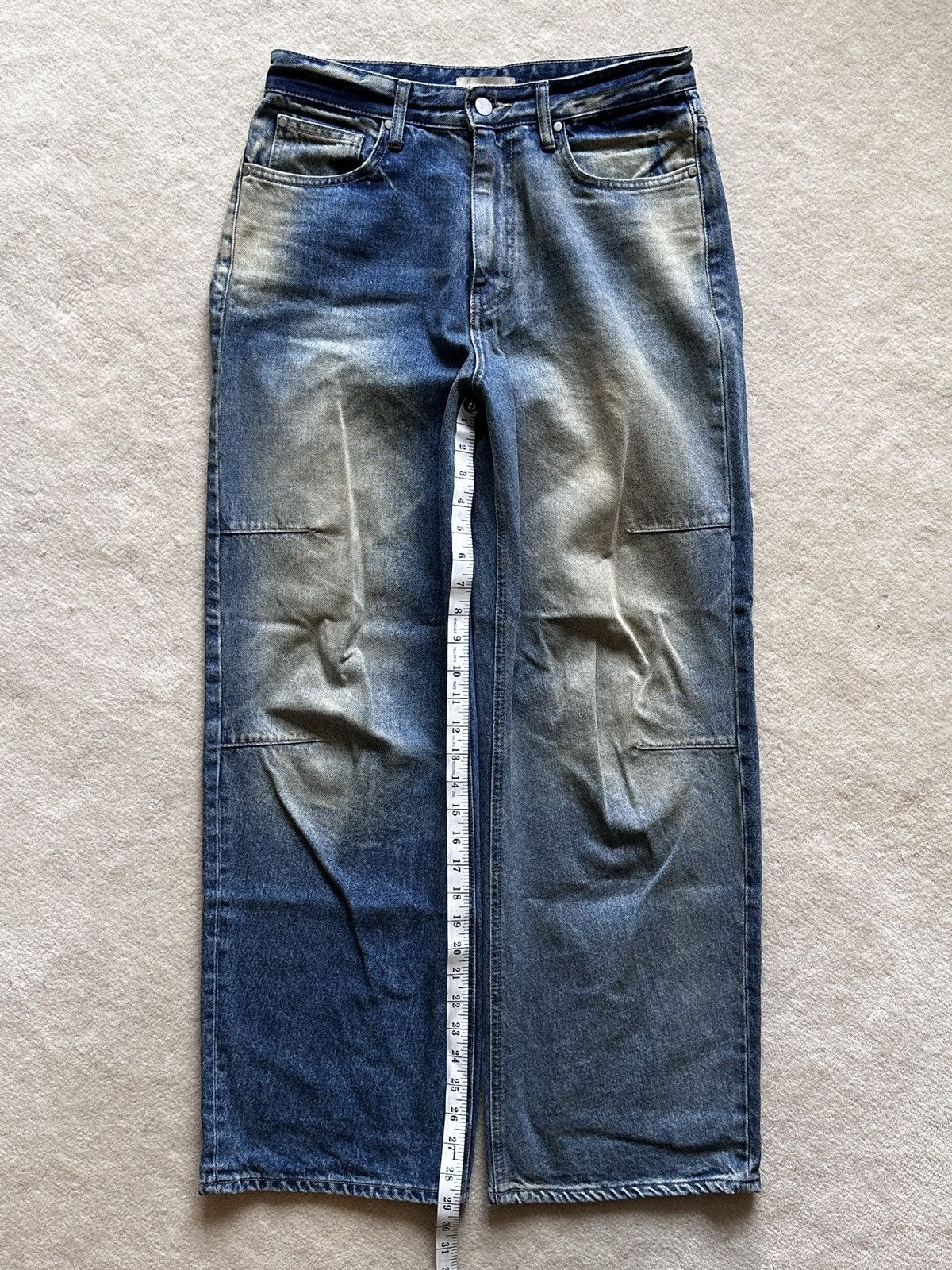 Vintage Dirty Blue Wash Straight Leg Denim — Martin Plan | US30 Size US 30 / EU 46 - 3 Thumbnail