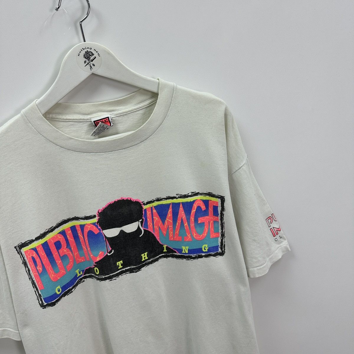 Vintage Vintage 90s Public Image Clothing USA surfing skate y2k tee Size US XXL / EU 58 / 5 - 4 Thumbnail