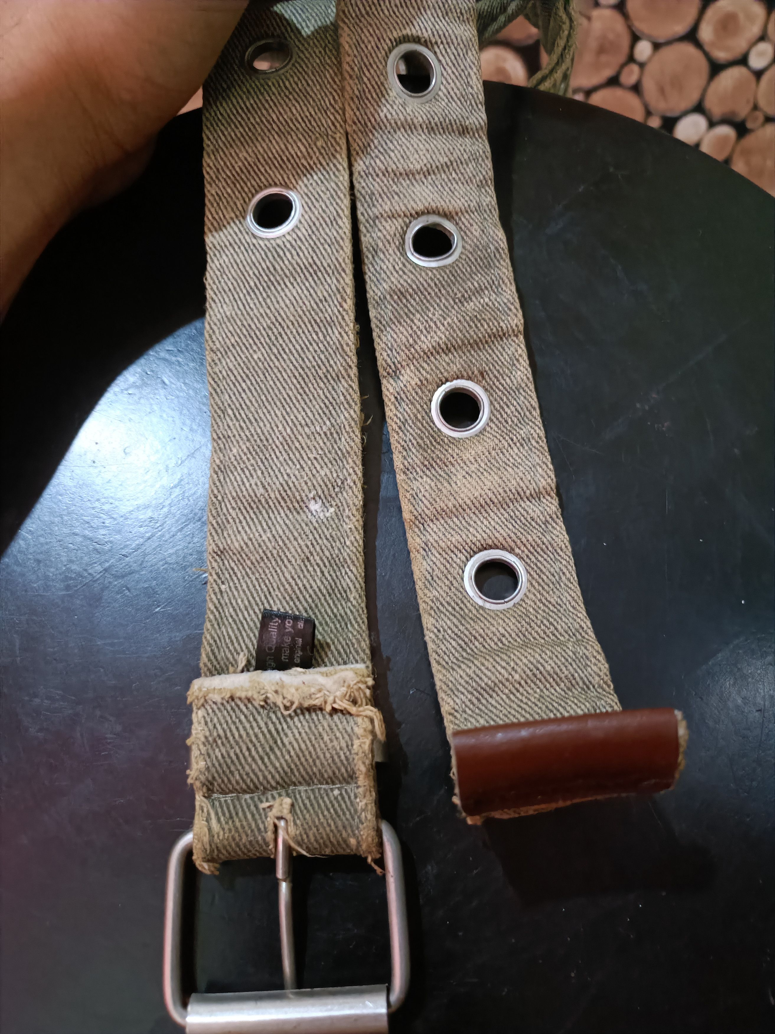 Vintage Vintage tornado f-14 canvas belt punk y2k Size 32 - 3 Thumbnail