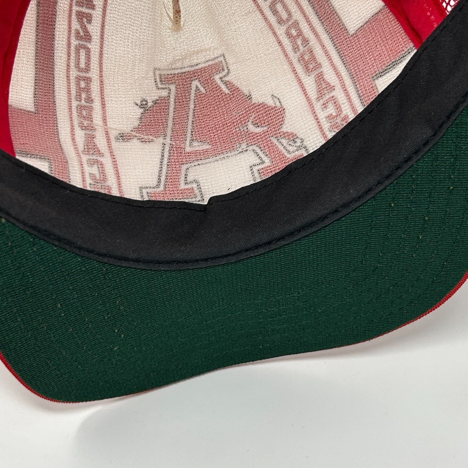 Vintage Vintage 80s Arkansas Razorbacks Trucker Hat Baseball Cap Red Size ONE SIZE - 5 Thumbnail