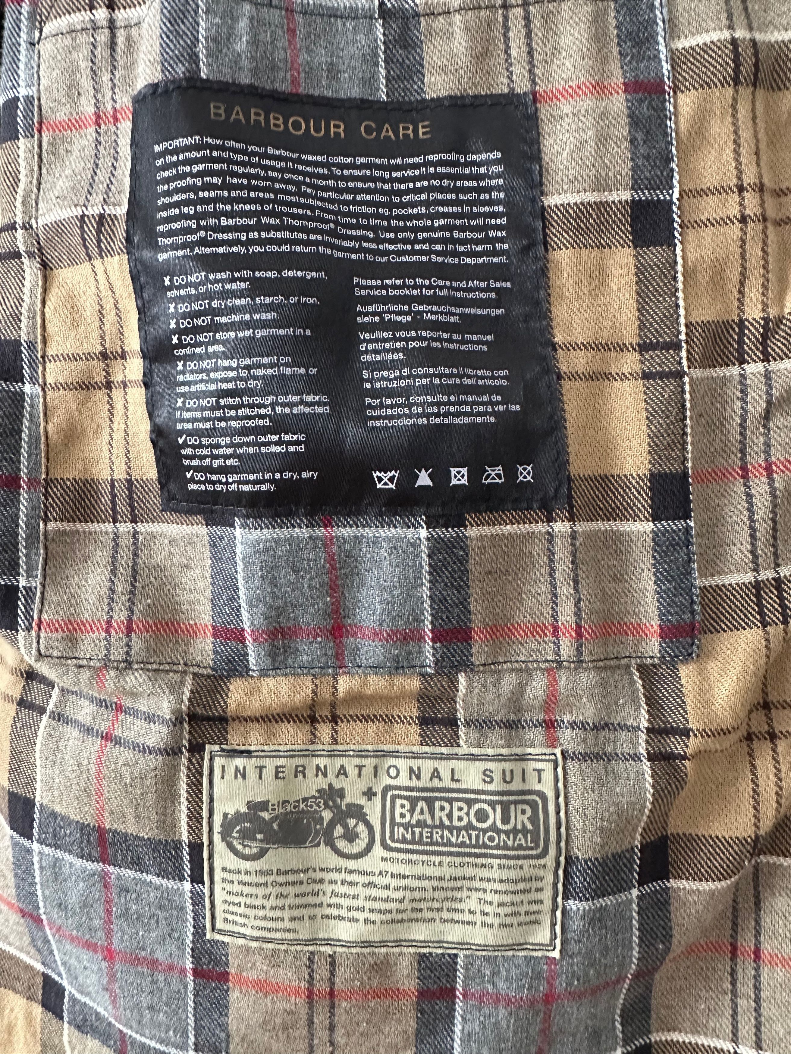 Barbour Barbour International Slim waxed belted Steve McQueen jacket Size US L / EU 52-54 / 3 - 10 Thumbnail