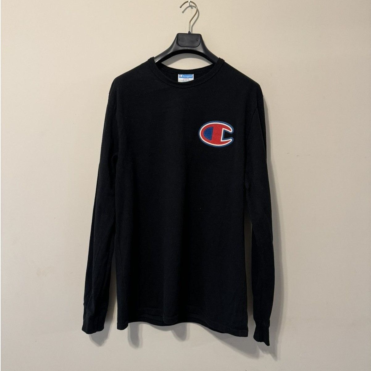 Champion Champion Logo Patch Long Sleeve Tee - Size L Size US L / EU 52-54 / 3 - 1 Thumbnail