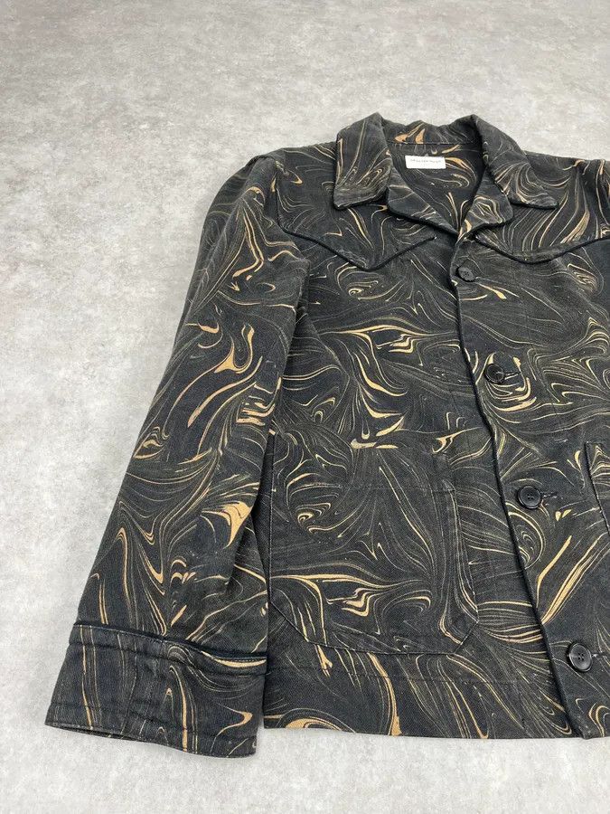 Dries Van Noten Dries Van Noten Marble Effect Black Jacket Size US M / EU 48-50 / 2 - 8 Thumbnail