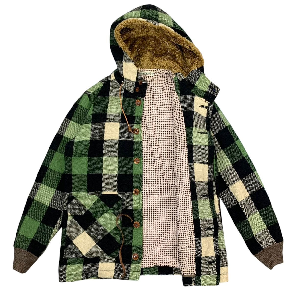 Japanese Brand × Vintage VINTAGE BACK ALLEY OLD BOYS TARTAN HOODIE JACKET Size US M / EU 48-50 / 2 - 4 Thumbnail