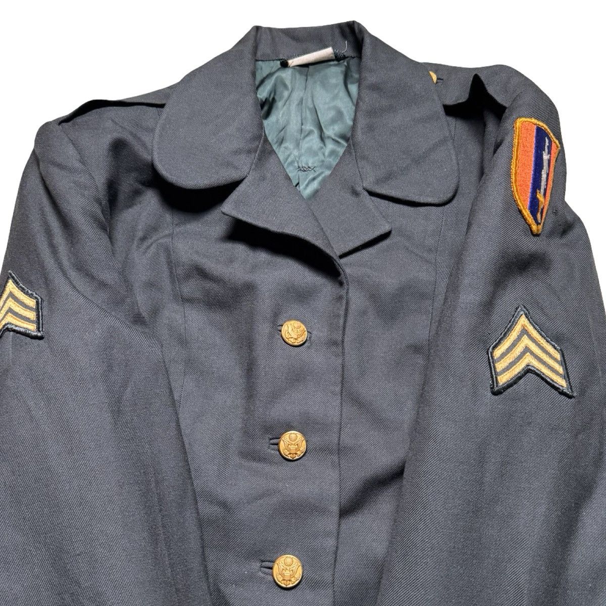 Other US Army Coat 18LG Blazer Uniform Jacket Wool Blend Tropical Size XL / US 12-14 / IT 48-50 - 3 Thumbnail