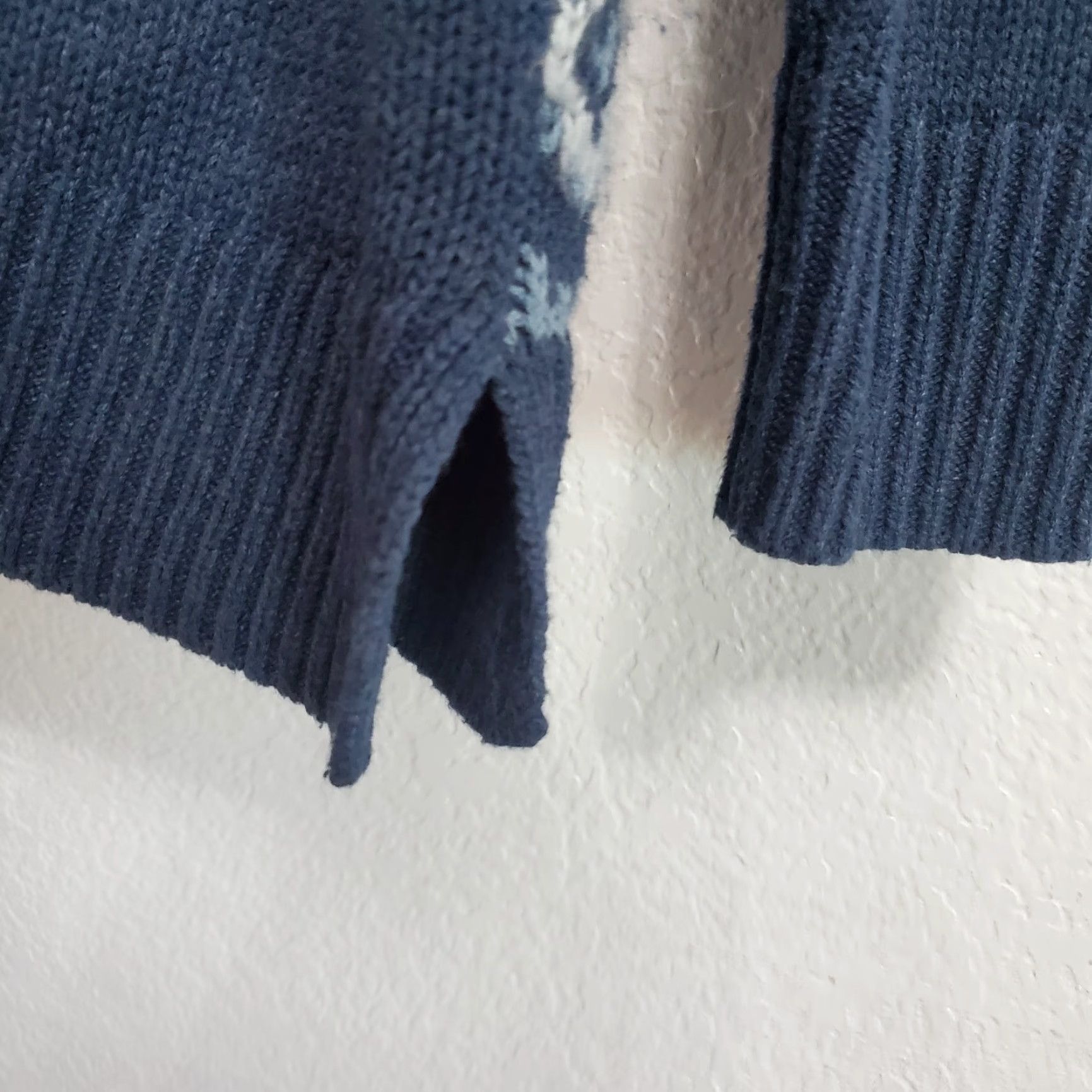 Chaps Chaps Sweater Women L Blue Nordic Long Sleeve Knit Pullover Side Slit Winter Size L / US 10 / IT 46 - 4 Thumbnail