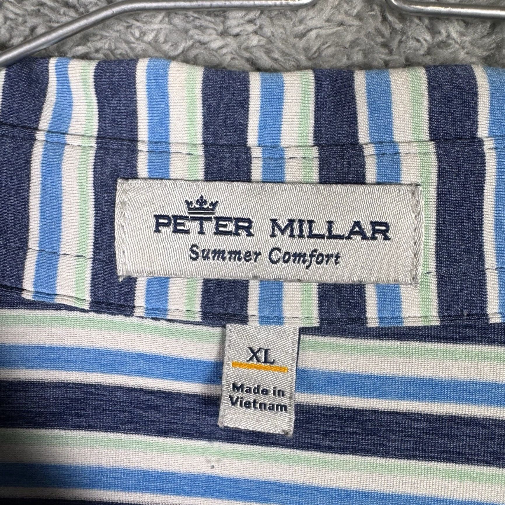 Peter Millar Peter Millar Summer Comfort Crown Sport Polo Mens XL Shirt Wicking Golf Stretch Size US XL / EU 56 / 4 - 4 Thumbnail