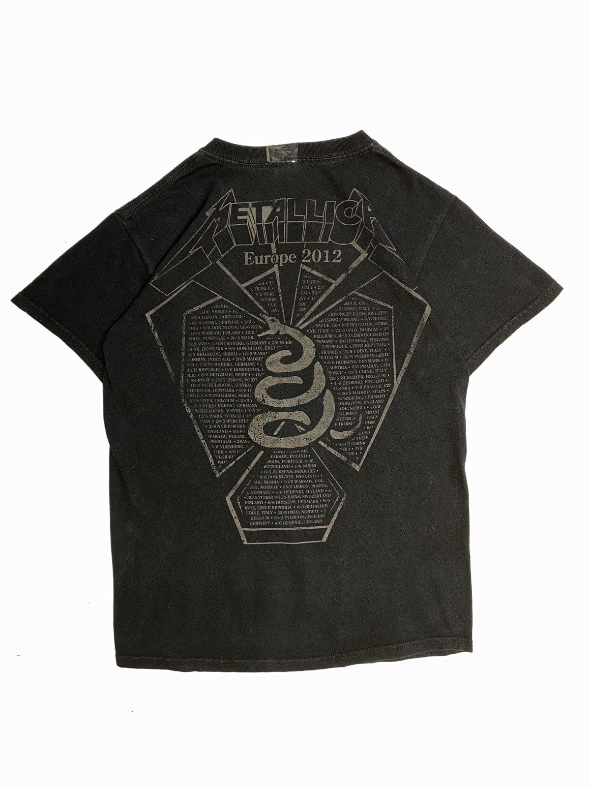 Metallica Metallica 2012 Black Album Europe Tour Promo T-Shirt Size US S / EU 44-46 / 1 - 4 Thumbnail