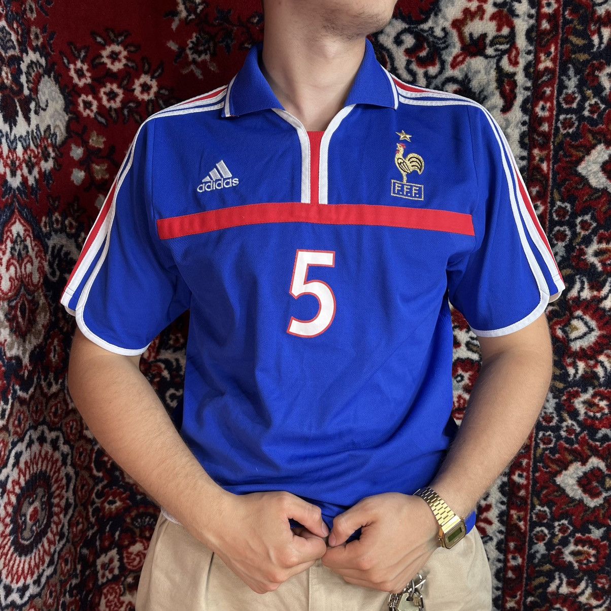 Adidas Maglia Francia Adidas Blanc Euro 2000 Maillot Jersey France Size US M / EU 48-50 / 2 - 4 Thumbnail