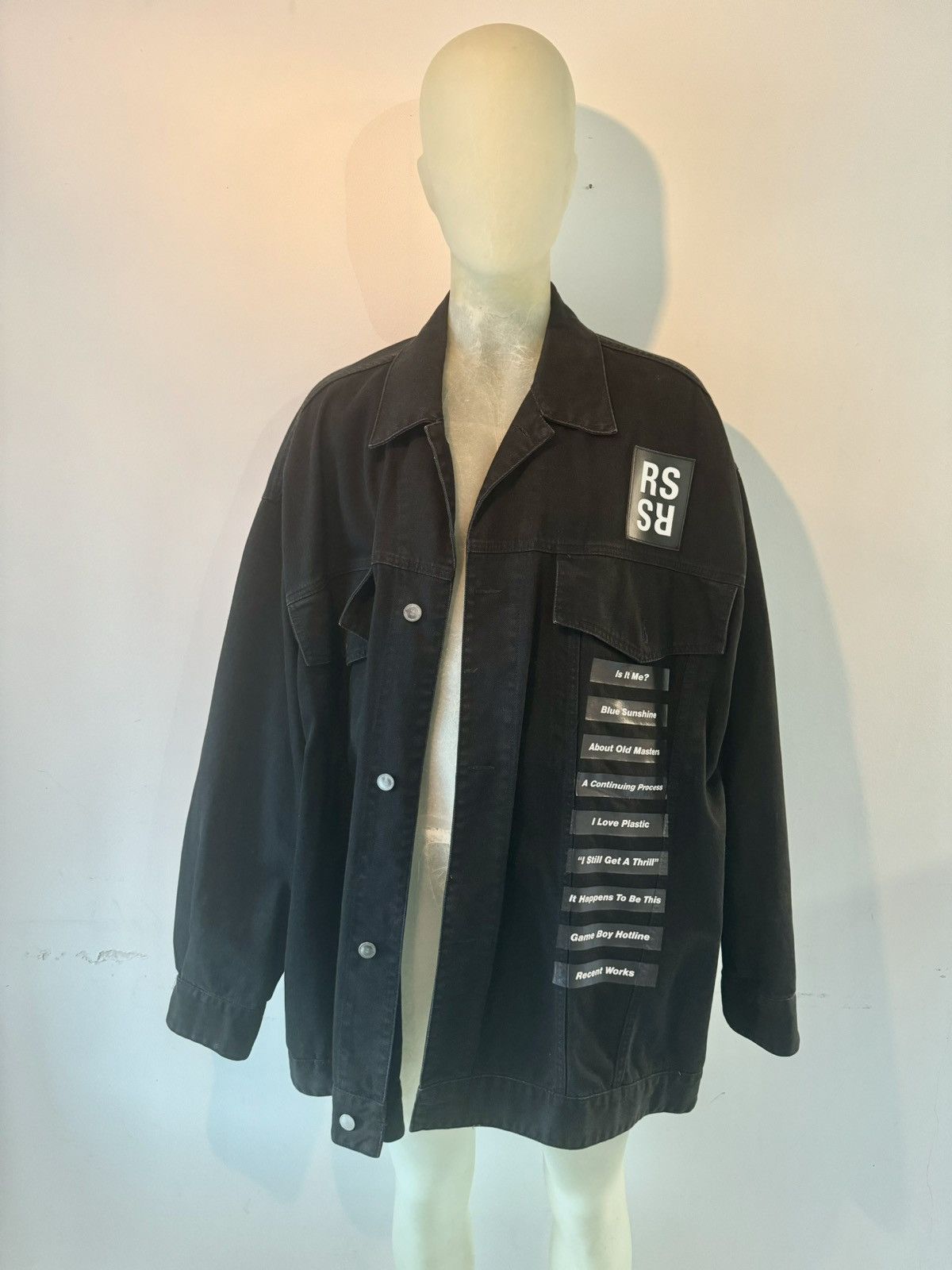 RAF SIMONS18SS New Order Denim Jacket S
