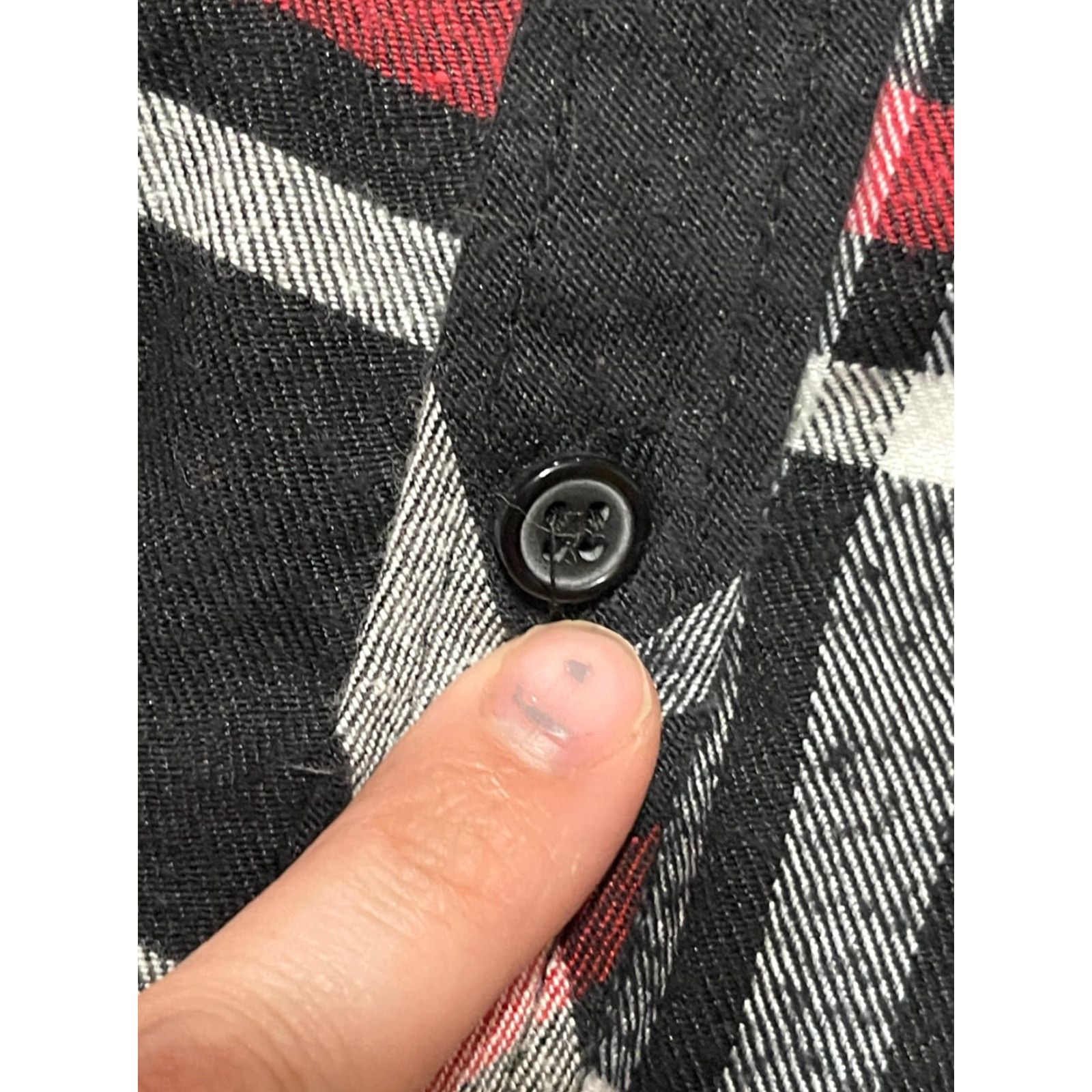 Vintage BTC Shirt Men's XL Black White Red Plaid Button Up with Hoodie Mens Size US XL / EU 56 / 4 - 5 Thumbnail