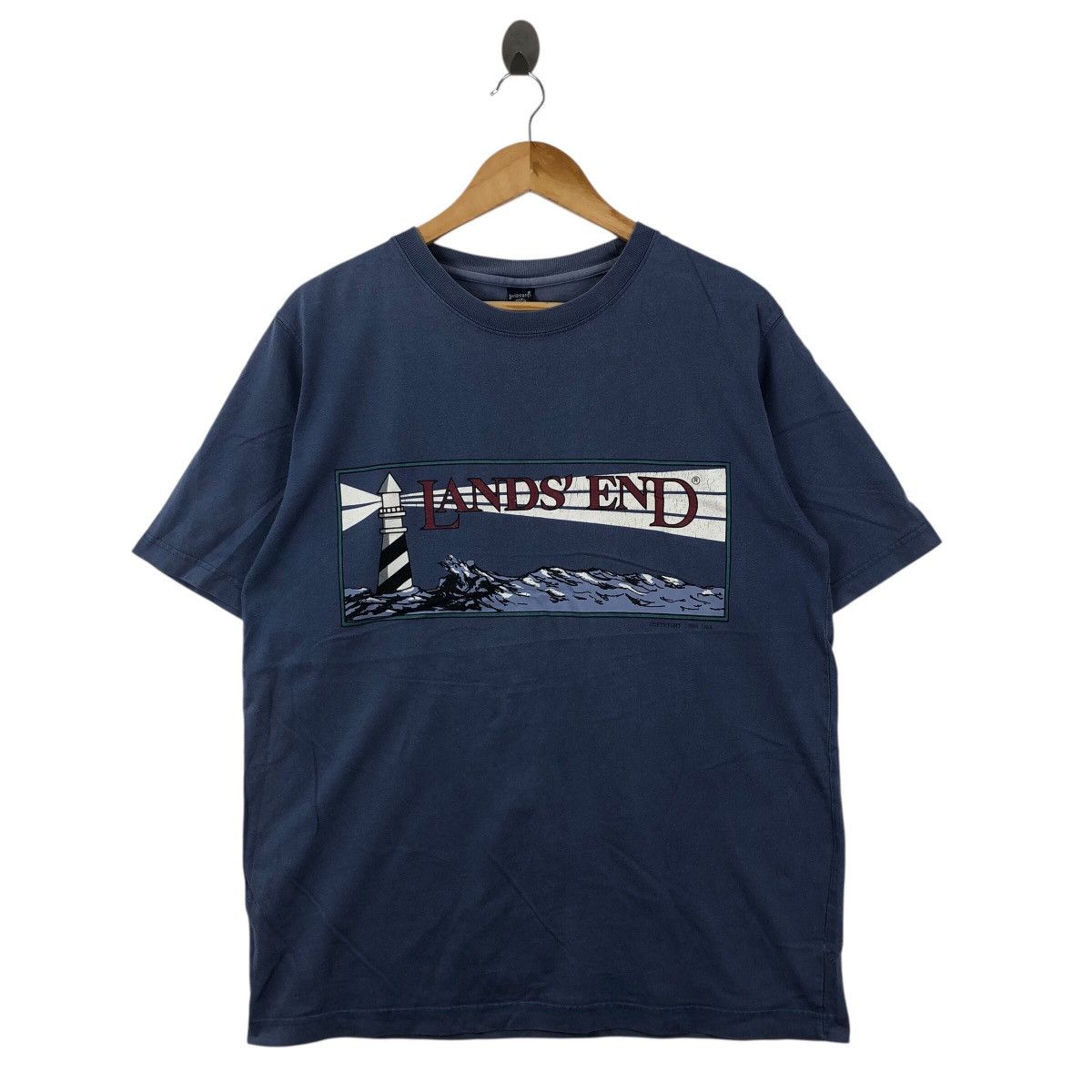 Vintage Vintage 1994 Usa LANDS’END Big Logo Tee Shirt Size M Vintage Size US M / EU 48-50 / 2 - 1 Thumbnail
