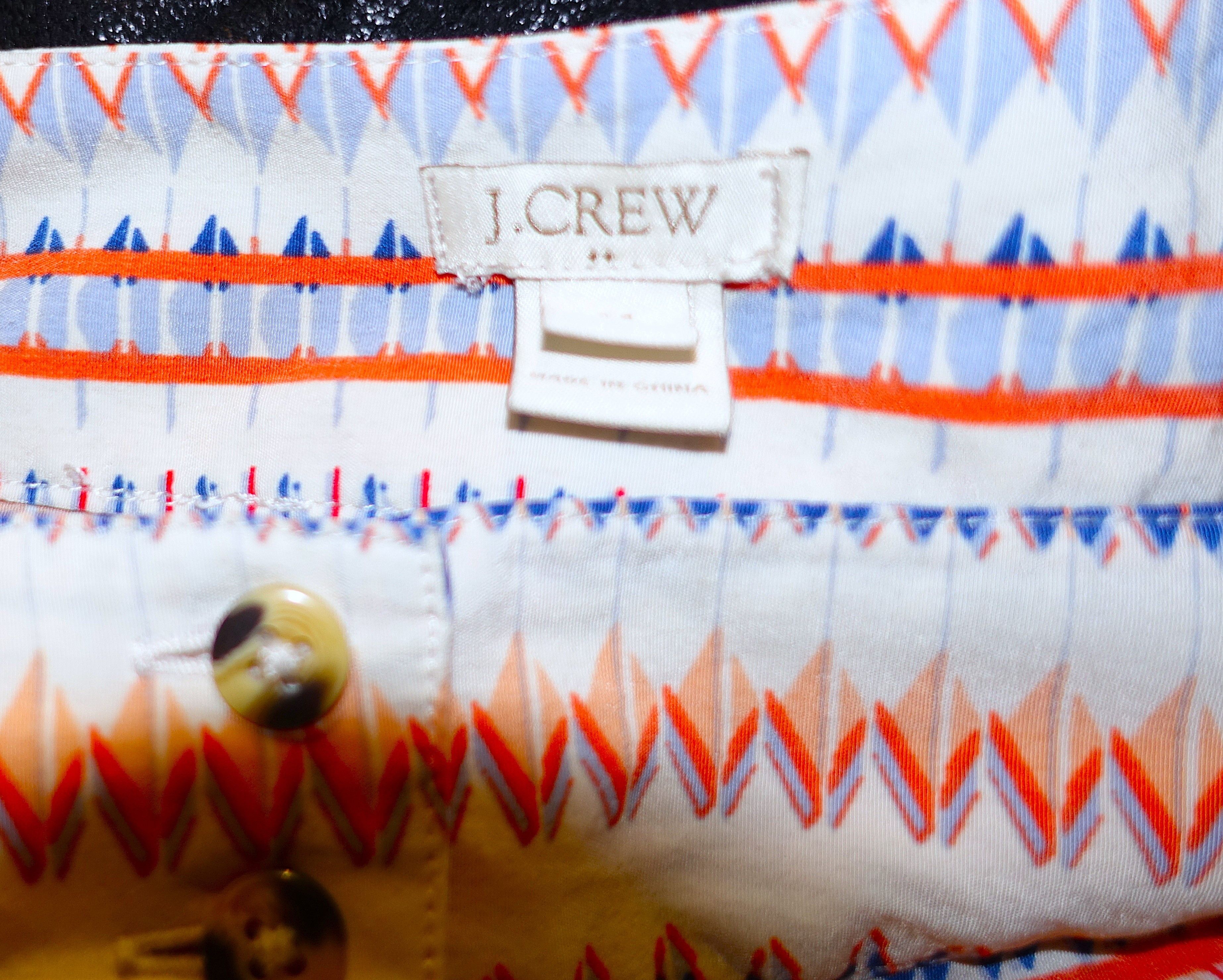 J.Crew J.Crew Blue Orange Stripe Pants M Size 33" - 7 Thumbnail