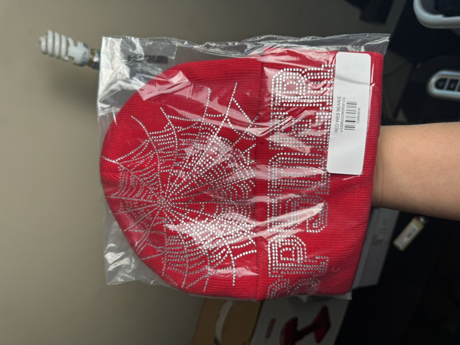 image of Spider Worldwide Red Sp5Der Beanie, Men's