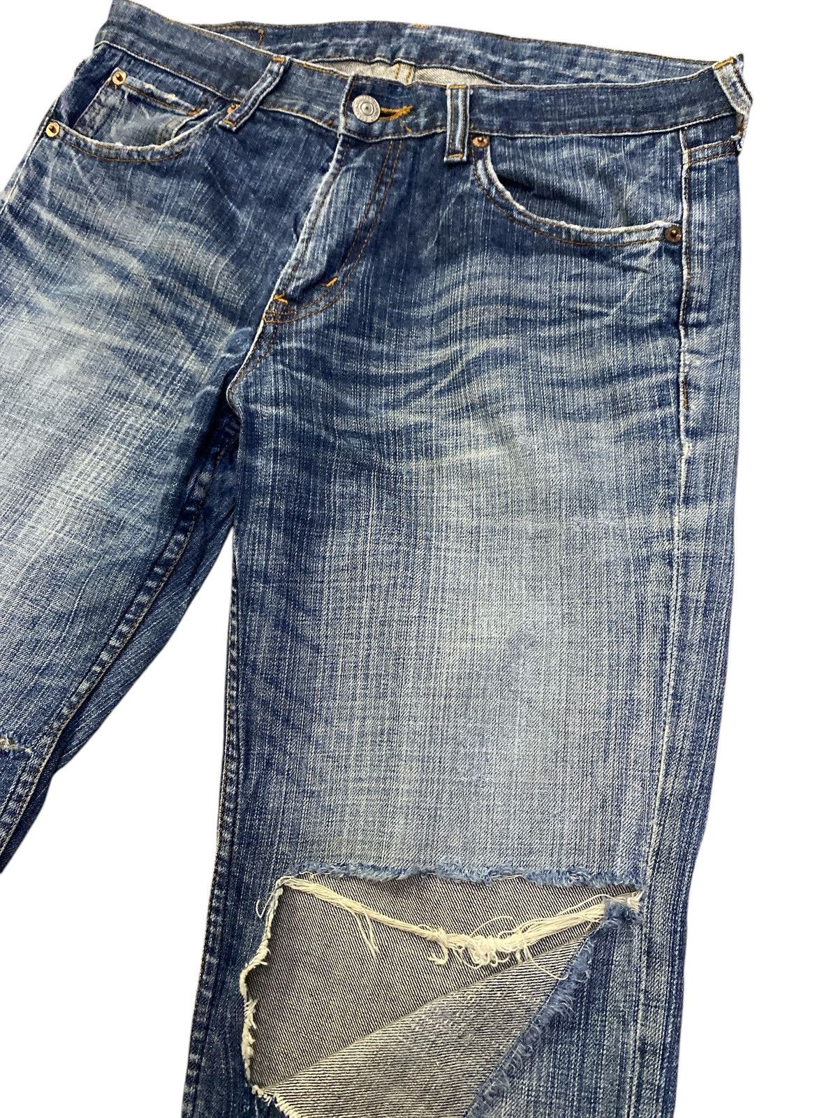 If Six Was Nine × Vintage Vintage Crack Wash Bobson Flare Denim Size US 32 / EU 48 - 3 Thumbnail