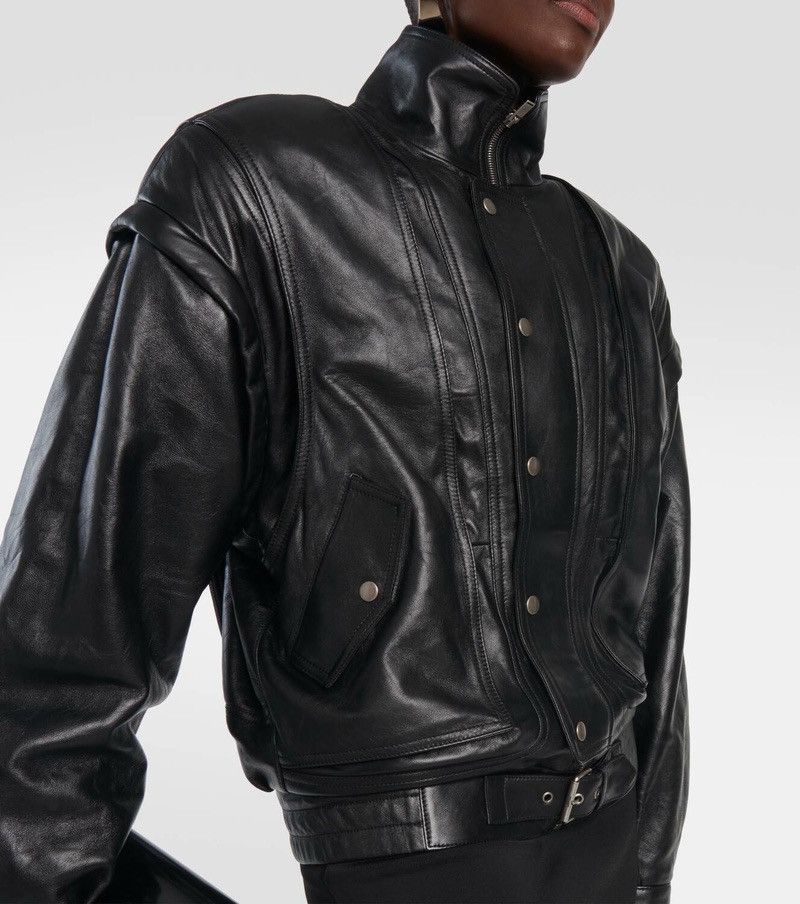 Saint Laurent Paris $8K VALUE Oversized Jacket in lambskin Size XS / US 0-2 / IT 36-38 - 3 Thumbnail
