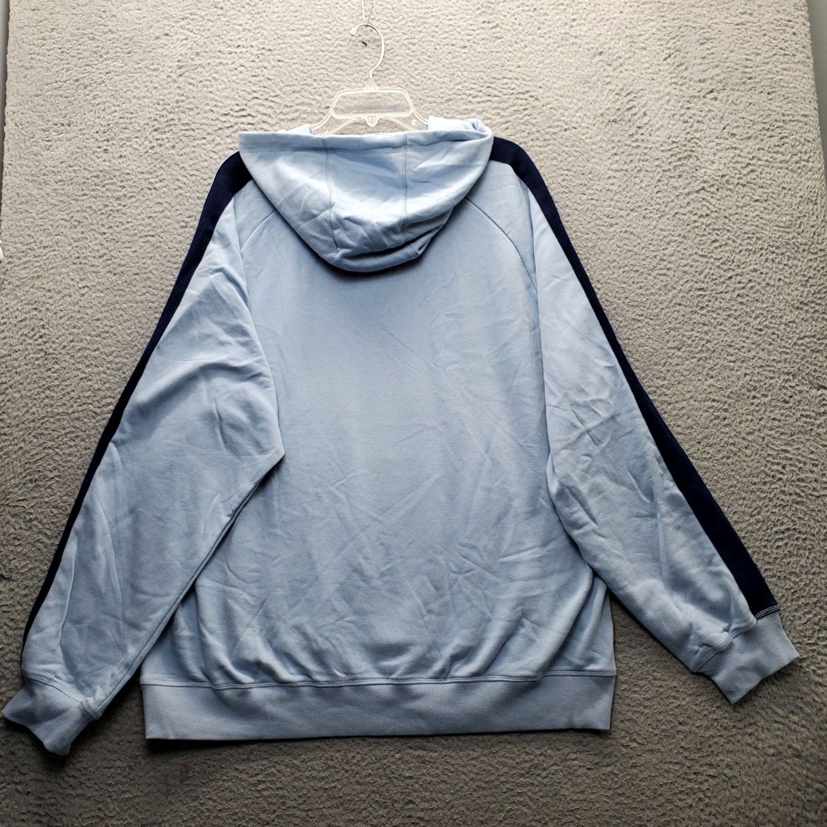 Starter Starter Hoodie Mens 2XL Blue Pullover Raglan Sleeve Kangaroo Pocket Fleece Lined Cotton Shirt Hoodie Size US XXL / EU 58 / 5 - 2 Thumbnail