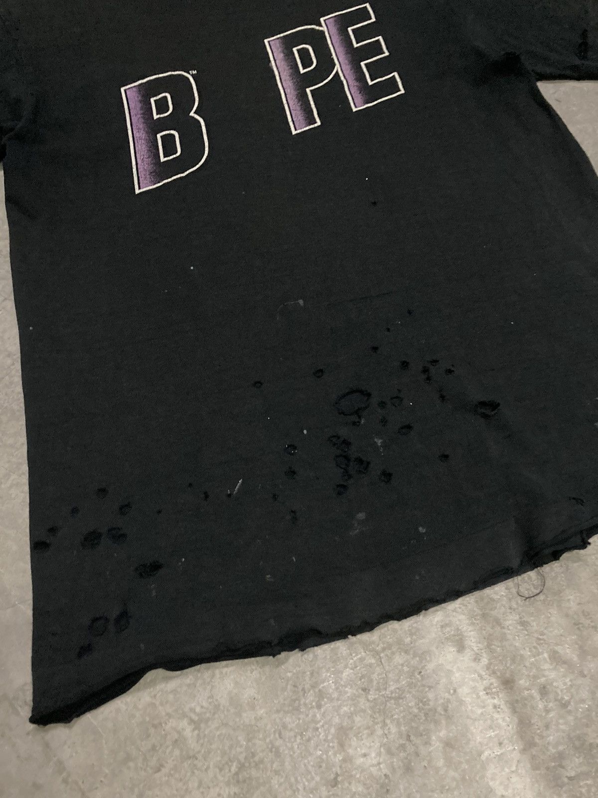 Bape × Vintage Vintage Bape Sta Distressed T-shirt Size US M / EU 48-50 / 2 - 8 Thumbnail