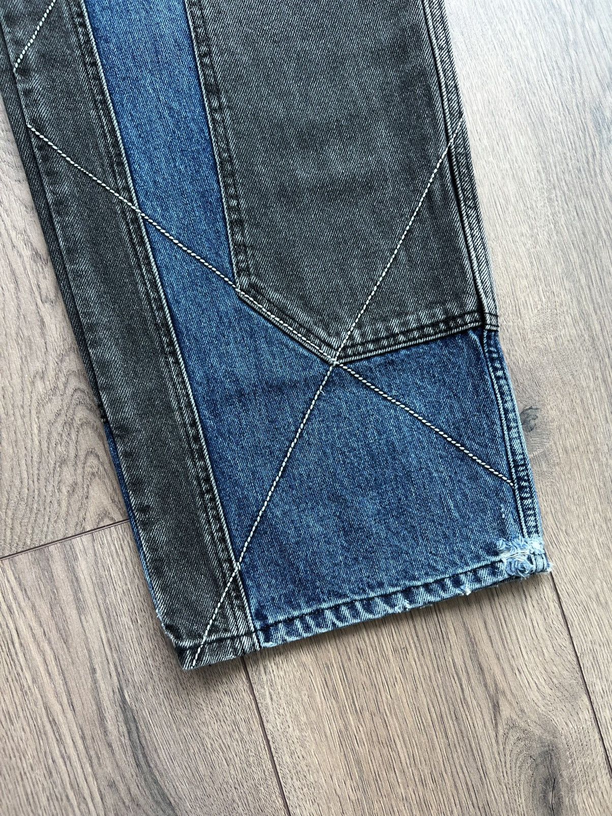 Supreme Supreme 2-Tone Paneled Denim Jeans “Black” 34 Size US 34 / EU 50 - 7 Thumbnail