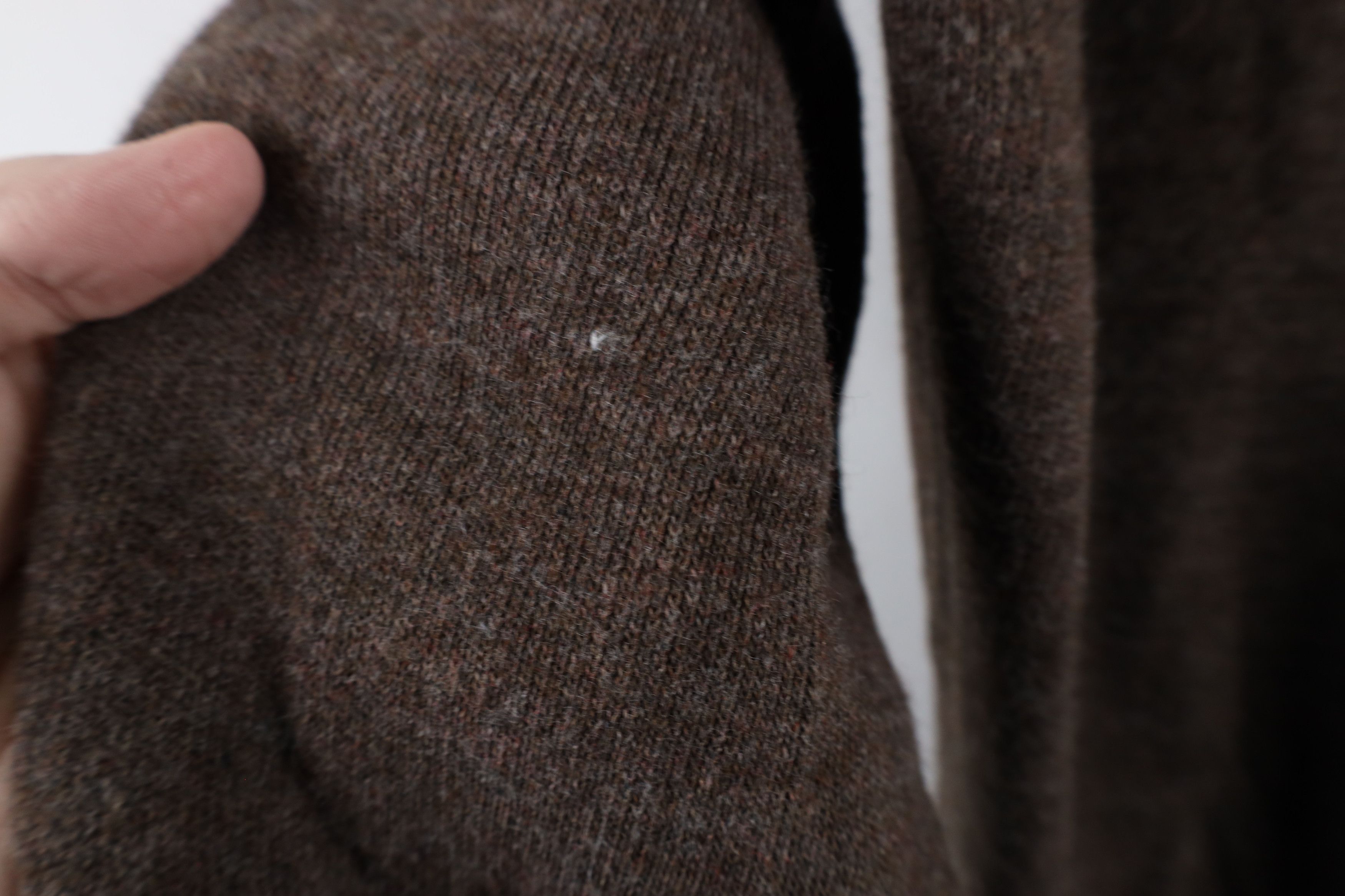 Vintage Vintage 70s Streetwear Blank Knit V-Neck Sweater Brown USA Size US M / EU 48-50 / 2 - 6 Thumbnail
