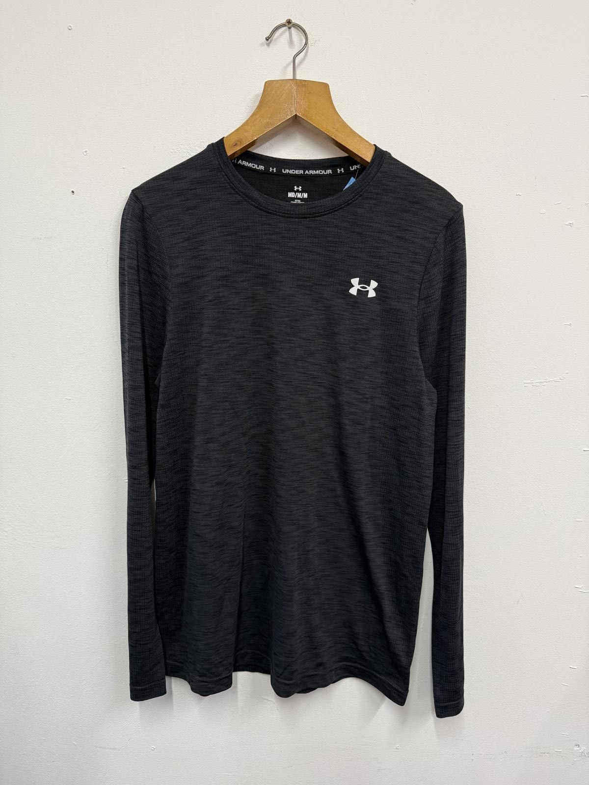 Under Armour Under Armour Fitted Long Sleeve Shirt Medium Black Size ONE SIZE - 1 Thumbnail