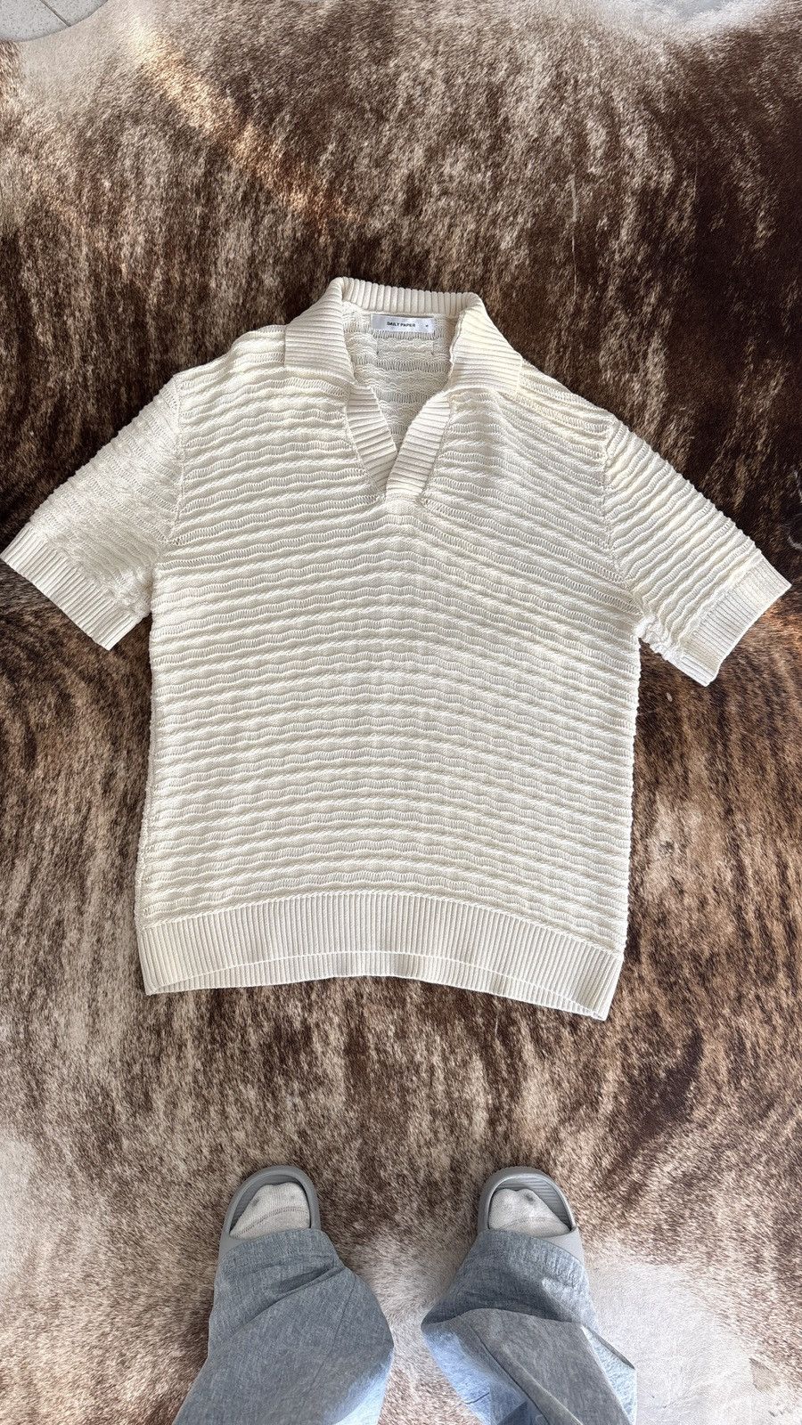 Daily Paper Daily Paper Jabir Knit SS Polo Size US L / EU 52-54 / 3 - 1 Thumbnail