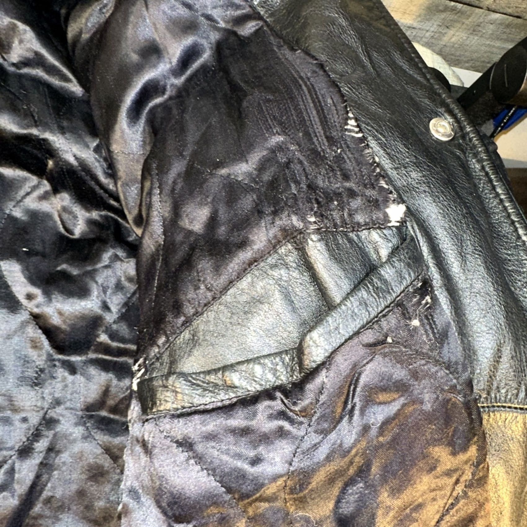 Sean John VINTAGE Sean John Leather Bomber Jacket 3XL Black Hip Hop OG Mens Jacket Size US XXL / EU 58 / 5 - 5 Thumbnail