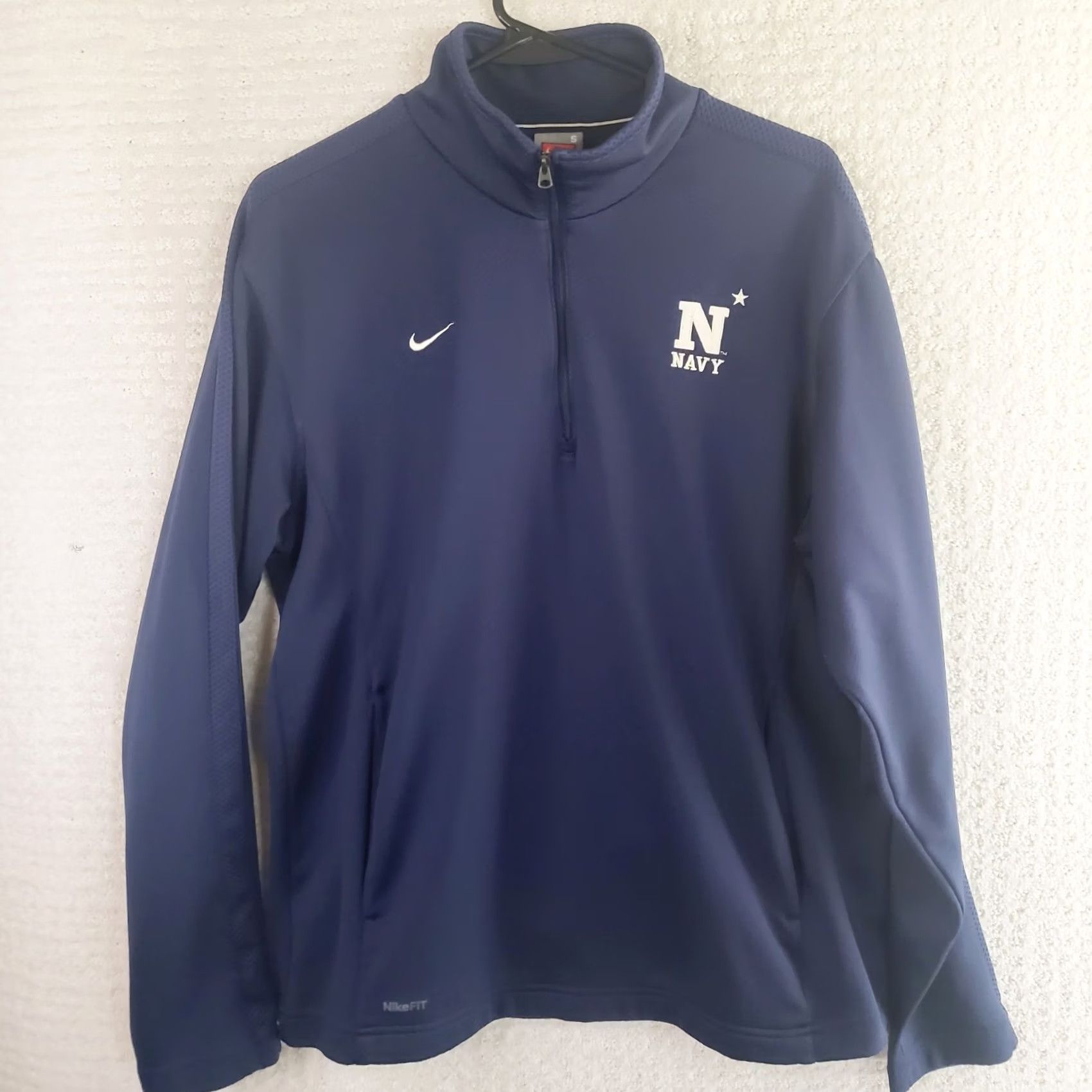 Nike Nike Naval Academy Men's Quarter Zip Pullover Long Sleeve Navy Blue 1/4 Zip Size US S / EU 44-46 / 1 - 2 Thumbnail