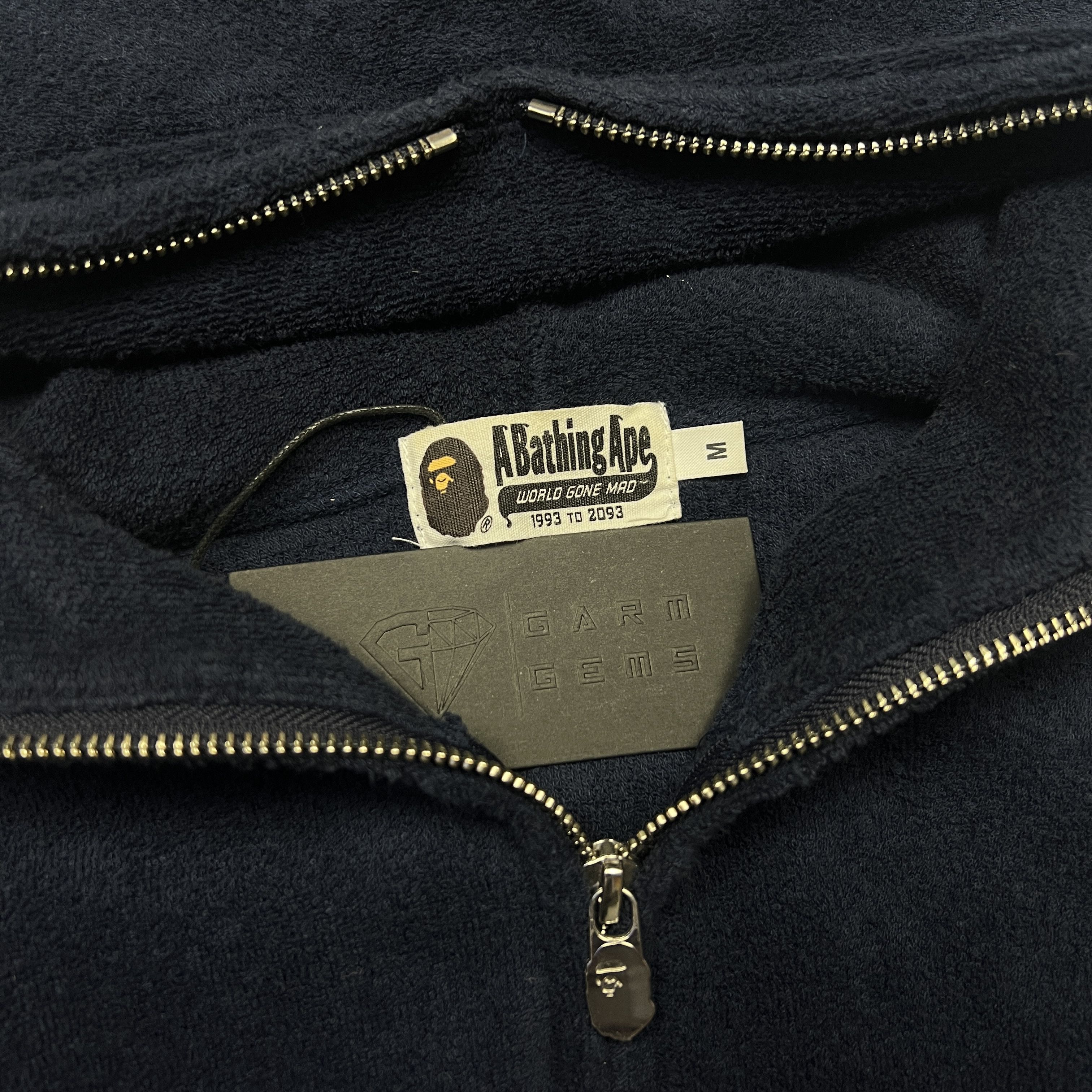 Bape A Bathing Ape Full Zip Terry Towelling Hoodie Size US M / EU 48-50 / 2 - 5 Thumbnail