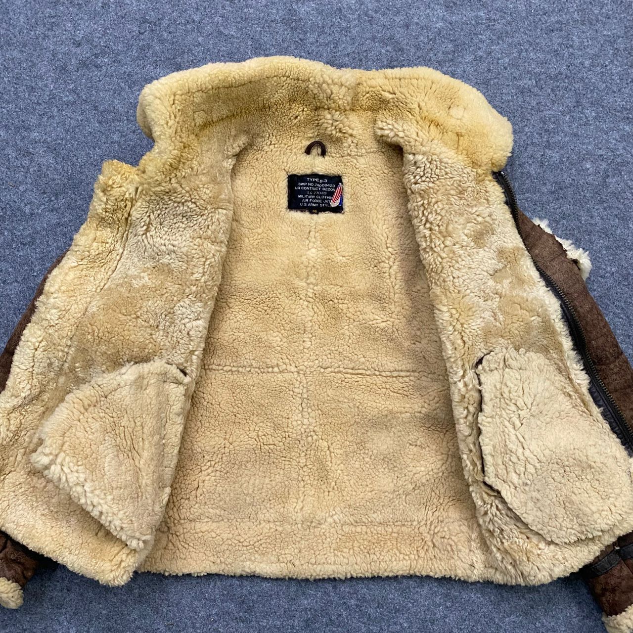Vintage 💥Vintage Air Force U.S Army Style Leather Jacket Size US M / EU 48-50 / 2 - 3 Thumbnail