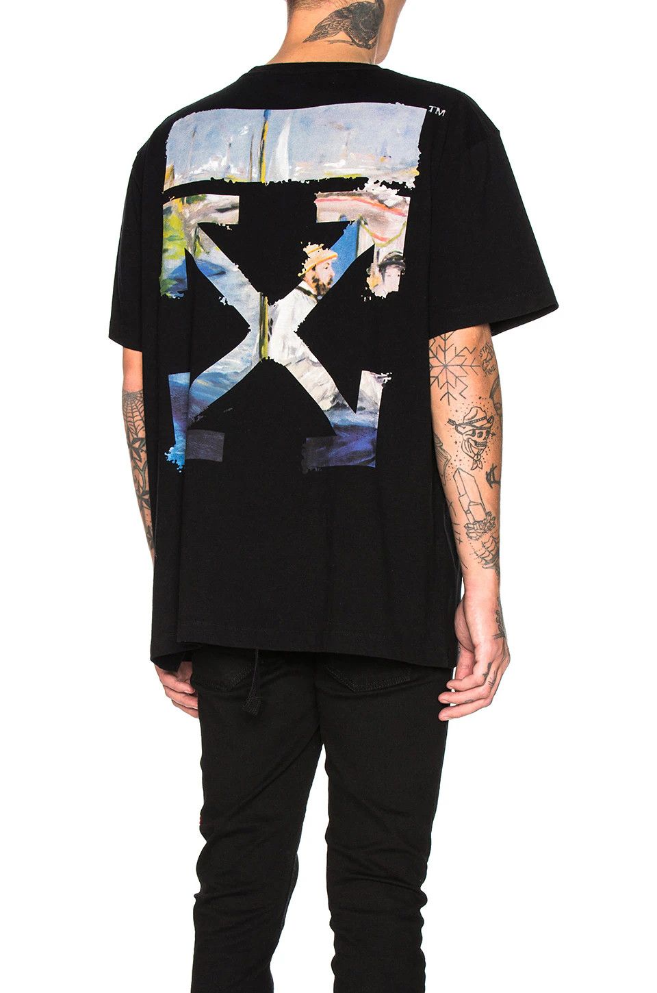 Off-White Black Painting Arrows Oversized T-Shirt Size US S / EU 44-46 / 1 - 3 Thumbnail