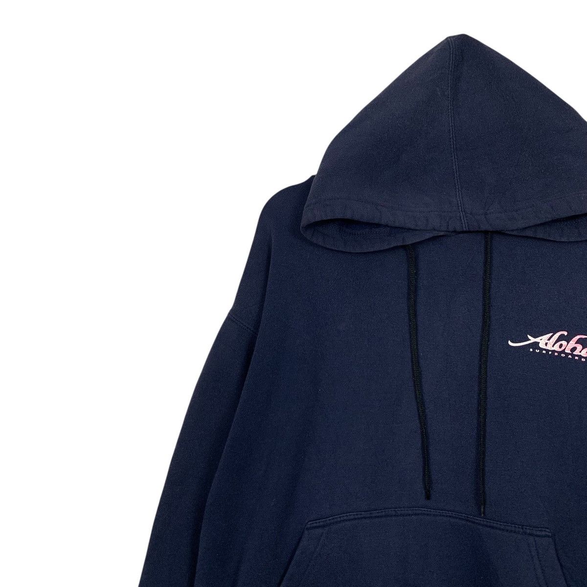 Vintage 90’s ALOHA Surfboards Pullover Hoodie Sweatshirt #3612-C165 Size US L / EU 52-54 / 3 - 6 Thumbnail