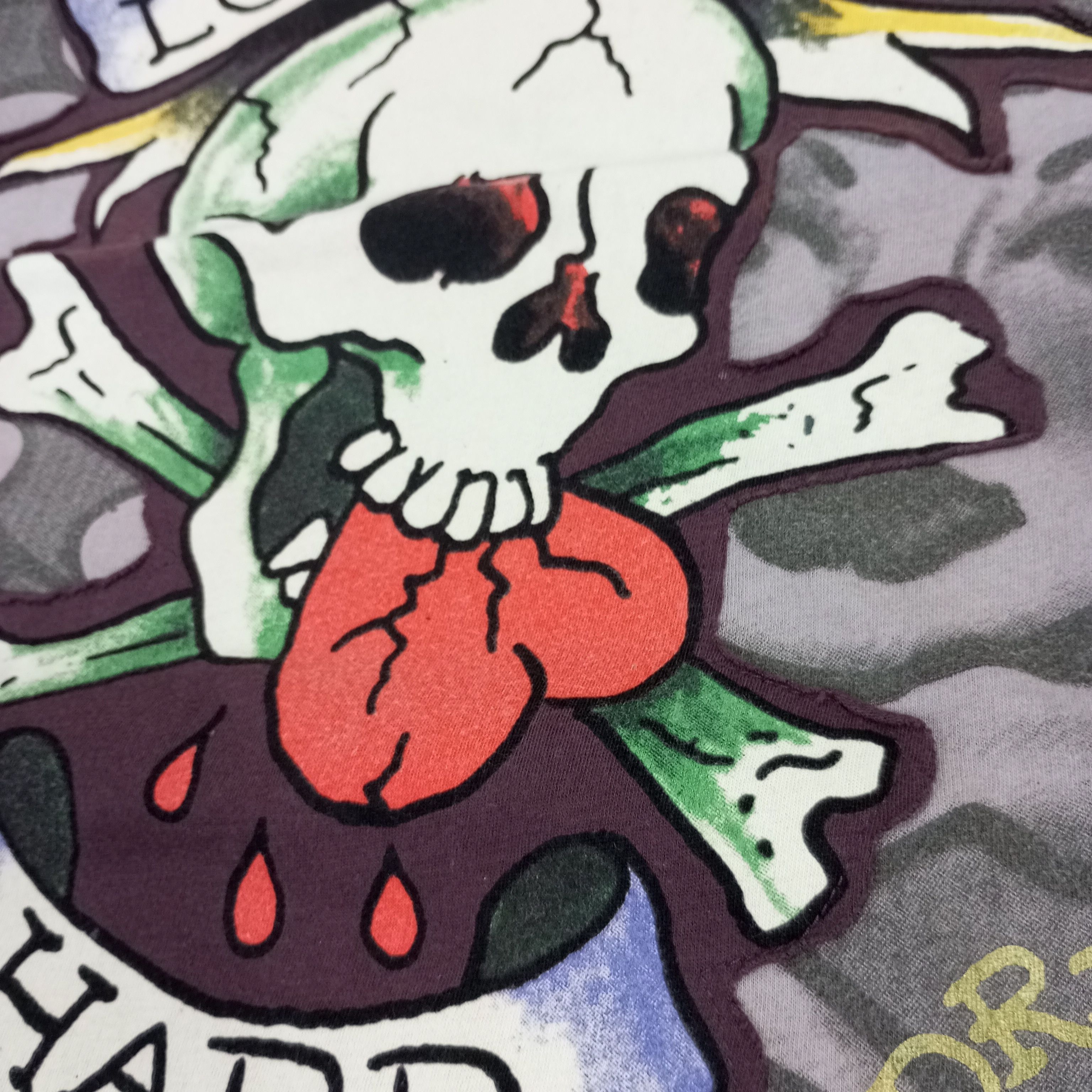 Ed Hardy Ed Hardy Rock Punk Style Skulls Design Tshirt Size US L / EU 52-54 / 3 - 8 Thumbnail