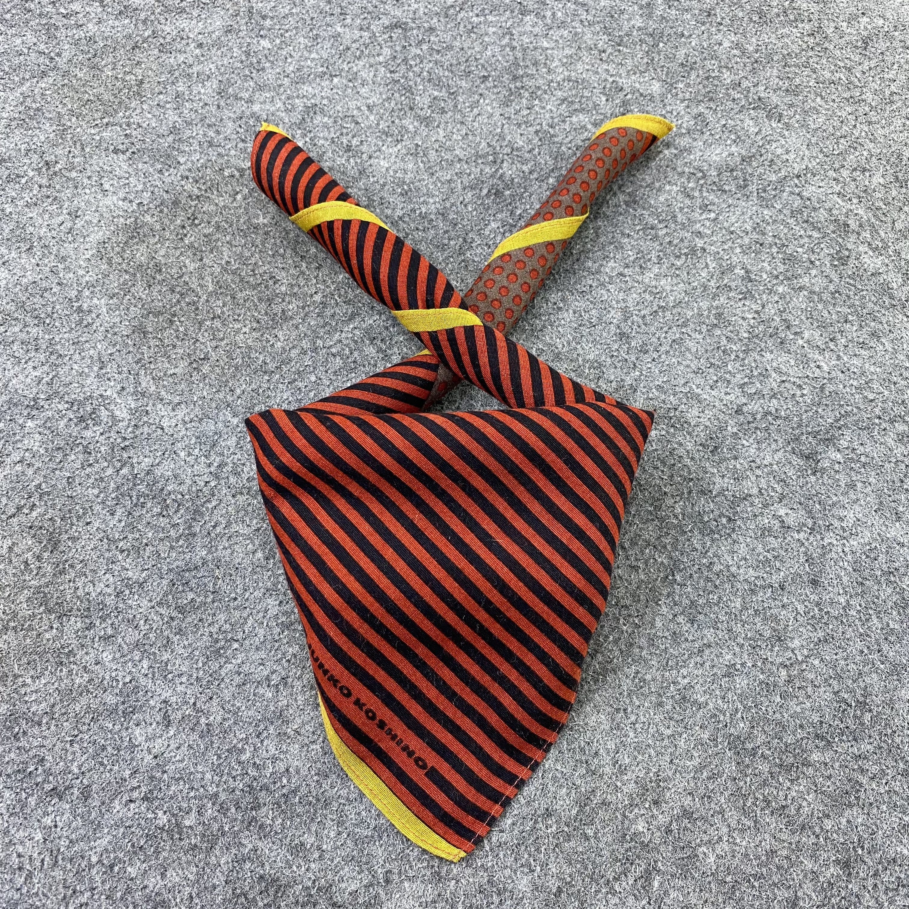 Japanese Brand Junko Koshino Handkerchief Neckerchief Bandana-B1634 Size ONE SIZE - 2 Thumbnail