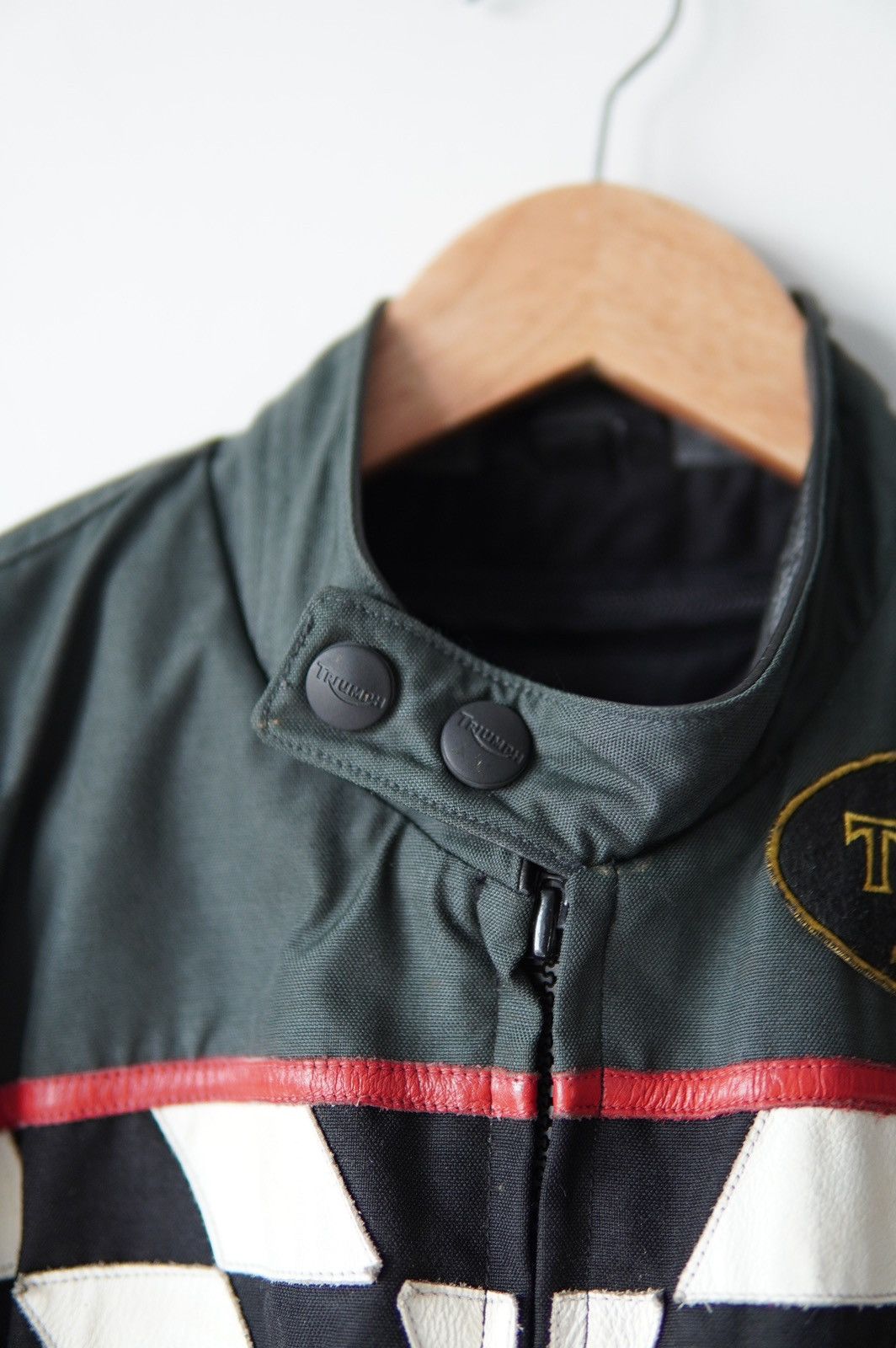 Indian Motorcycle Vintage Triumph Checkered Moto Racing Jacket Size US L / EU 52-54 / 3 - 8 Thumbnail