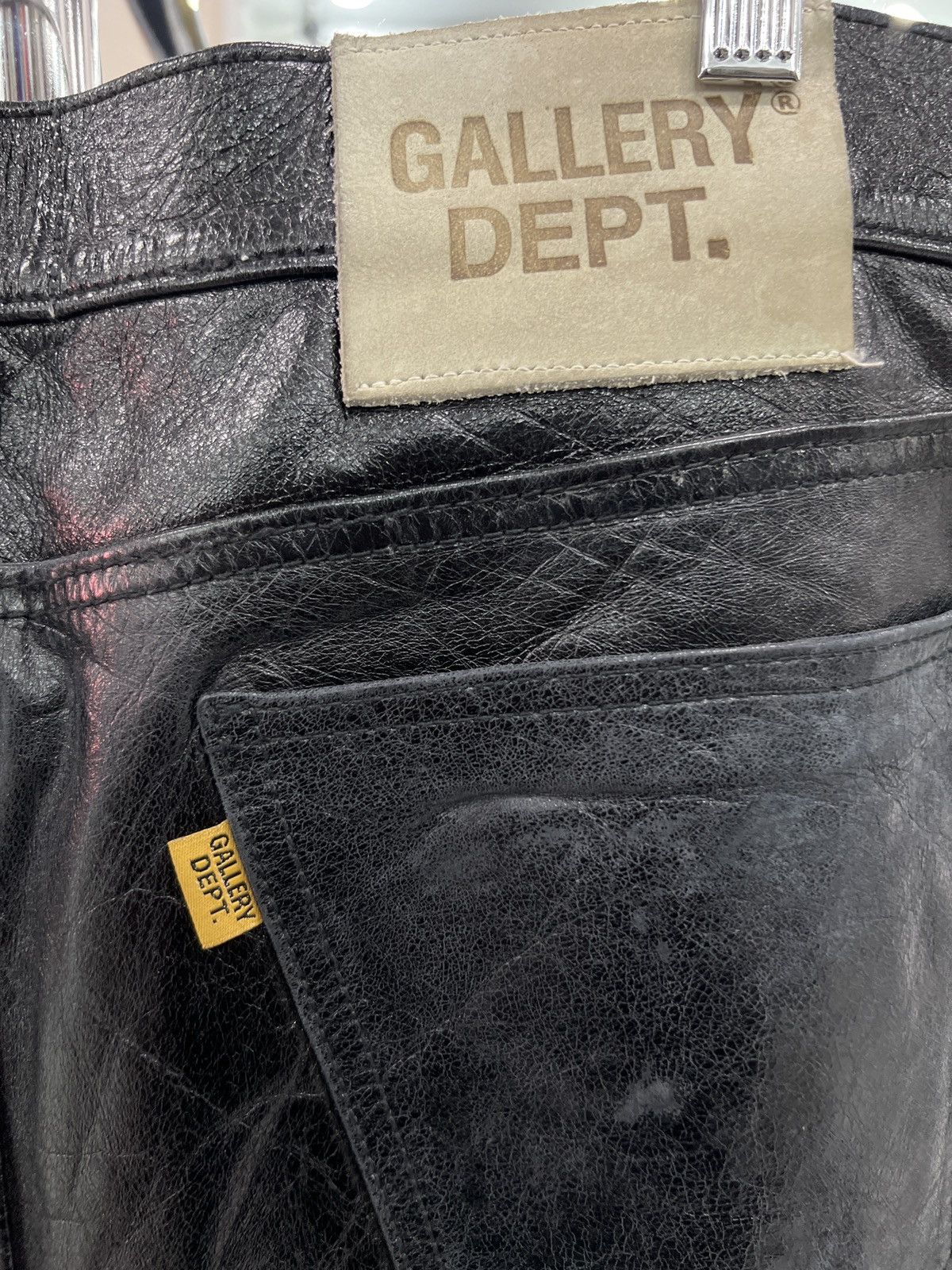 Gallery Dept. Gallery Dept Leather Flare Pants Black Size US 32 / EU 48 - 3 Thumbnail