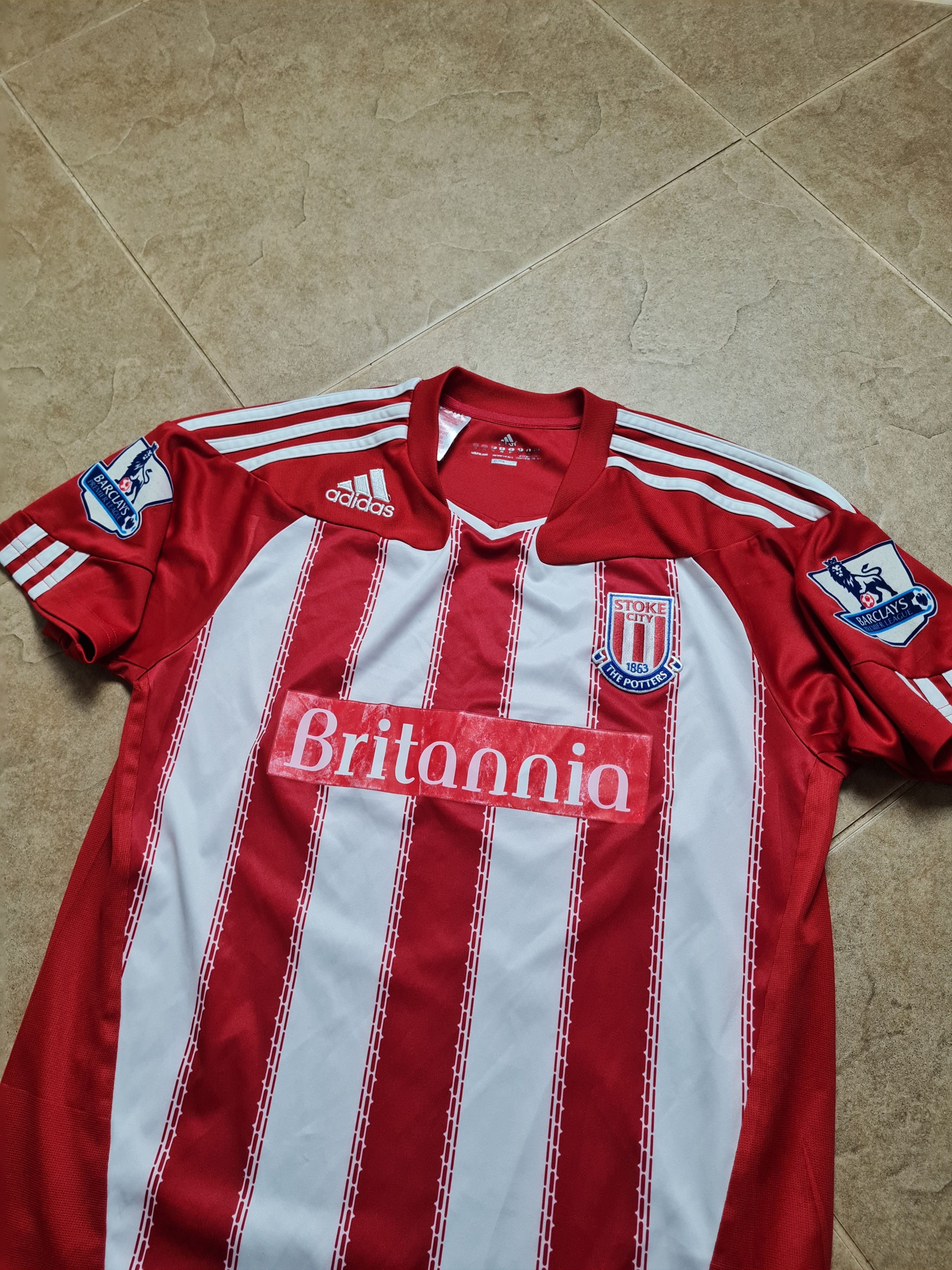 Adidas Jersey Adidas #9 Jones Stoke City 2010/11 Soccer Shirt Size US XS / EU 42 / 0 - 6 Thumbnail