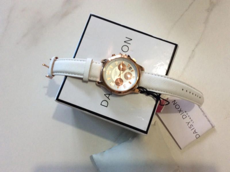 Designer Daisy Dixon Ladies white dial leather strap watch Size ONE SIZE - 8 Thumbnail