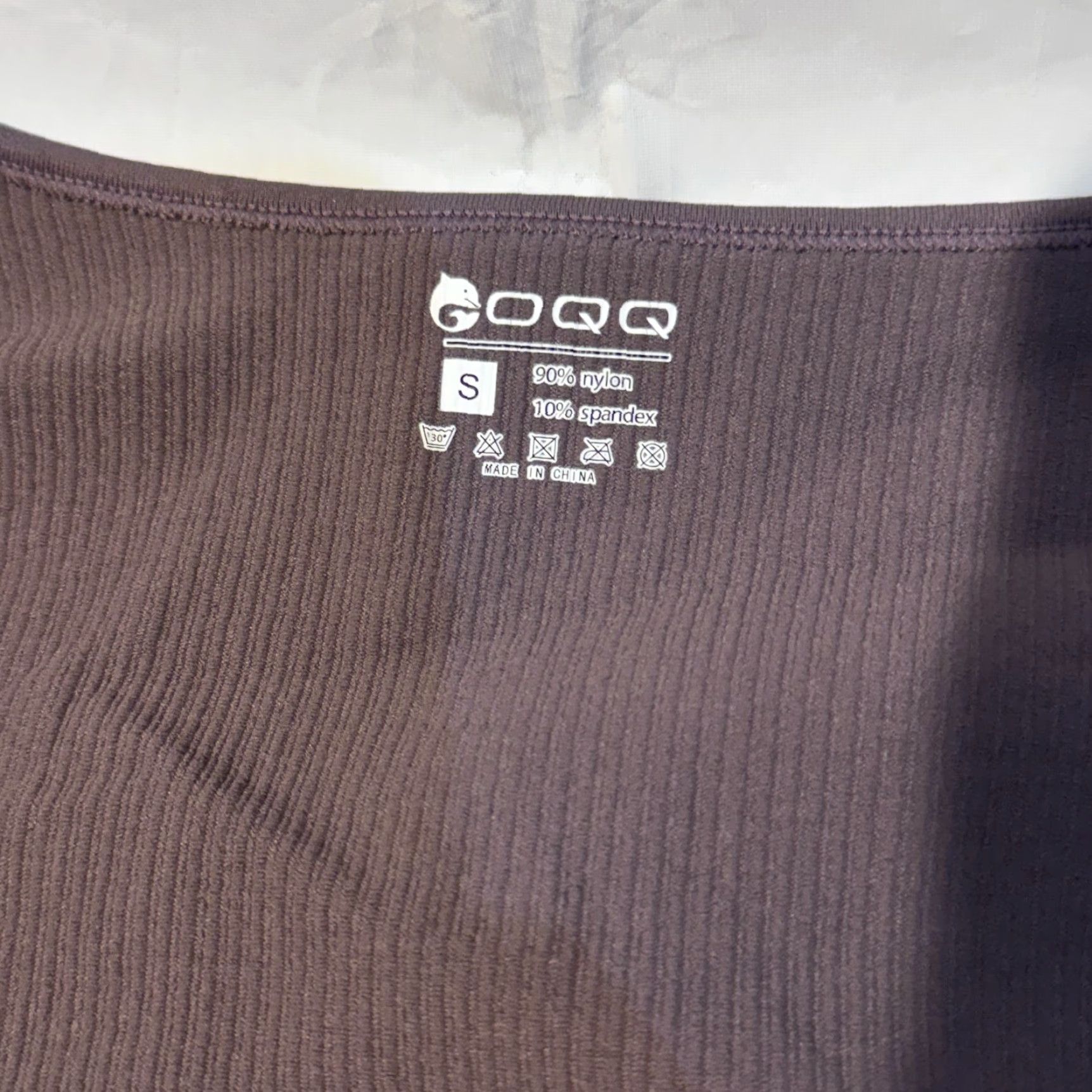 Vintage OQQ Jumpsuit S Gray Yoga Workout Ribbed Long Sleeve square neck Sport Women Size S / US 4 / IT 40 - 2 Thumbnail