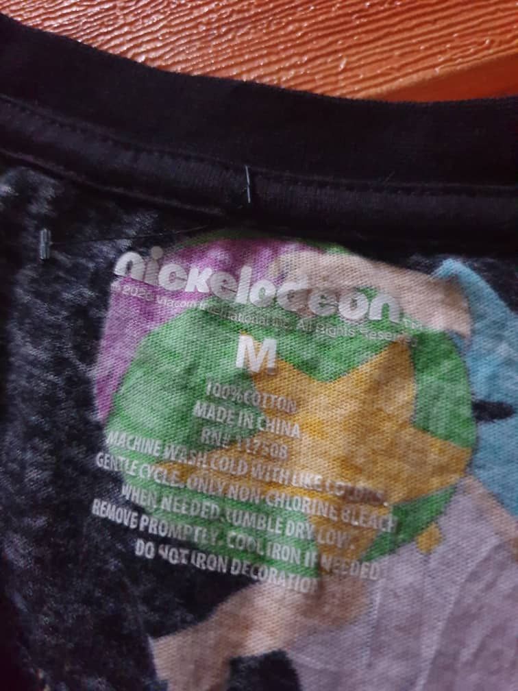Nickelodeon Nickelodeon cartoon black colour shirt Size US M / EU 48-50 / 2 - 2 Thumbnail