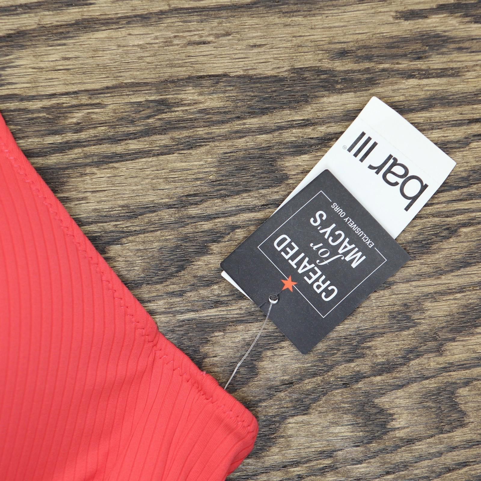 Bar III Nwt Bar Iii V-wire One-piece Swimsuit Bright Rose Pink Xl Size ONE SIZE - 3 Thumbnail