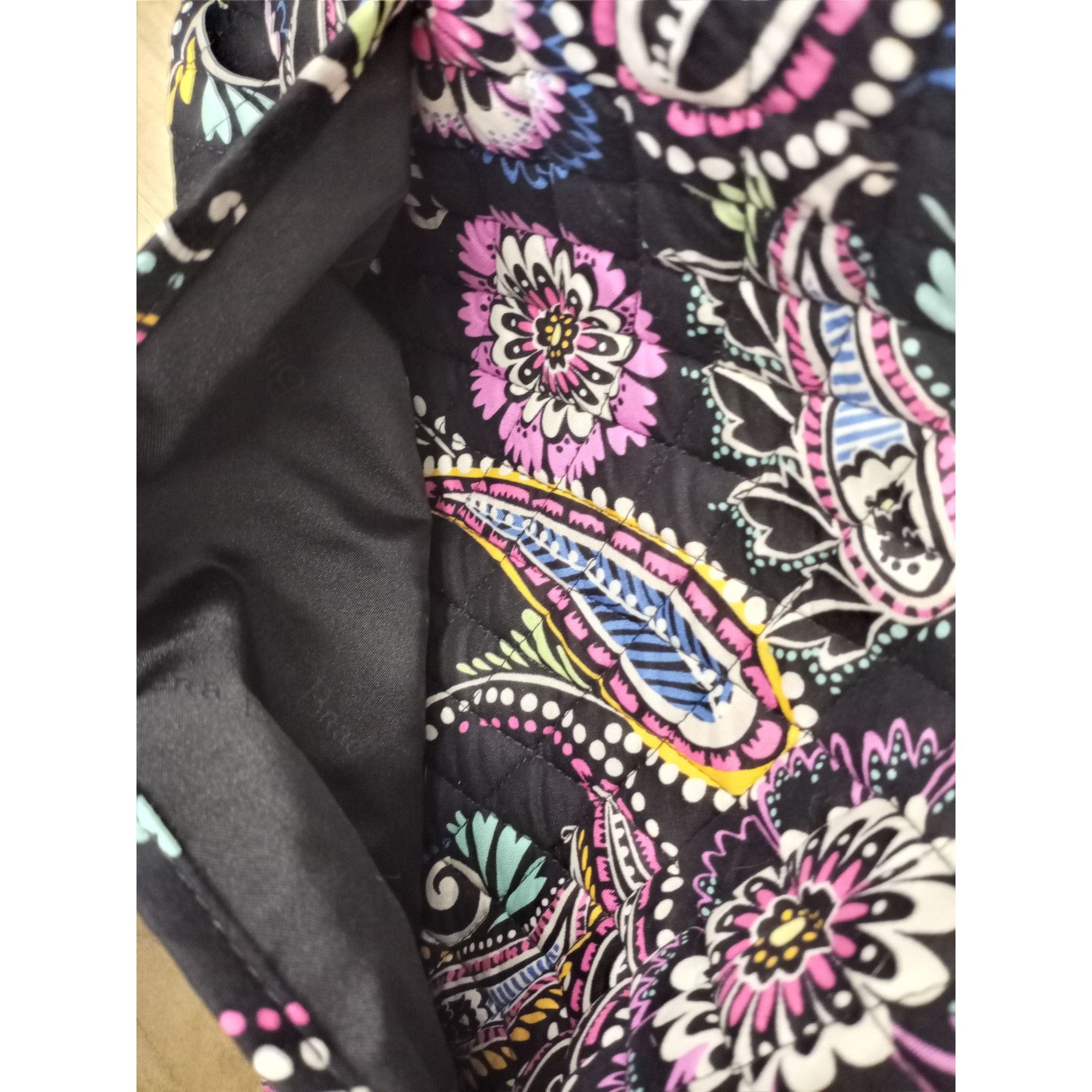 Vera Bradley Vera Bradley Black Paisley Foldover Laptop Book Bag. Size ONE SIZE - 16 Thumbnail
