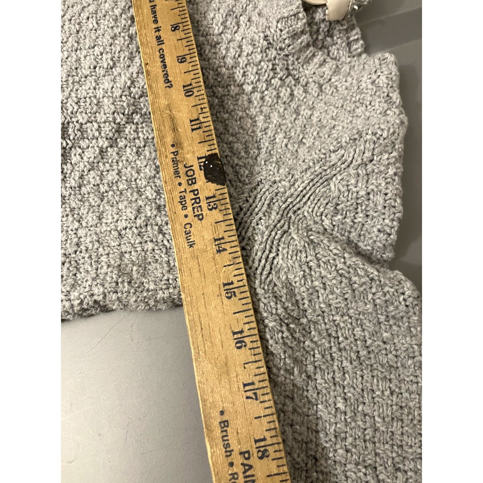 Loft VINTAGE LOFT Sweater Pullover Womens XSP Gray Long Sleeve Crew Neck Cute Mix Media Size XS / US 0-2 / IT 36-38 - 5 Thumbnail