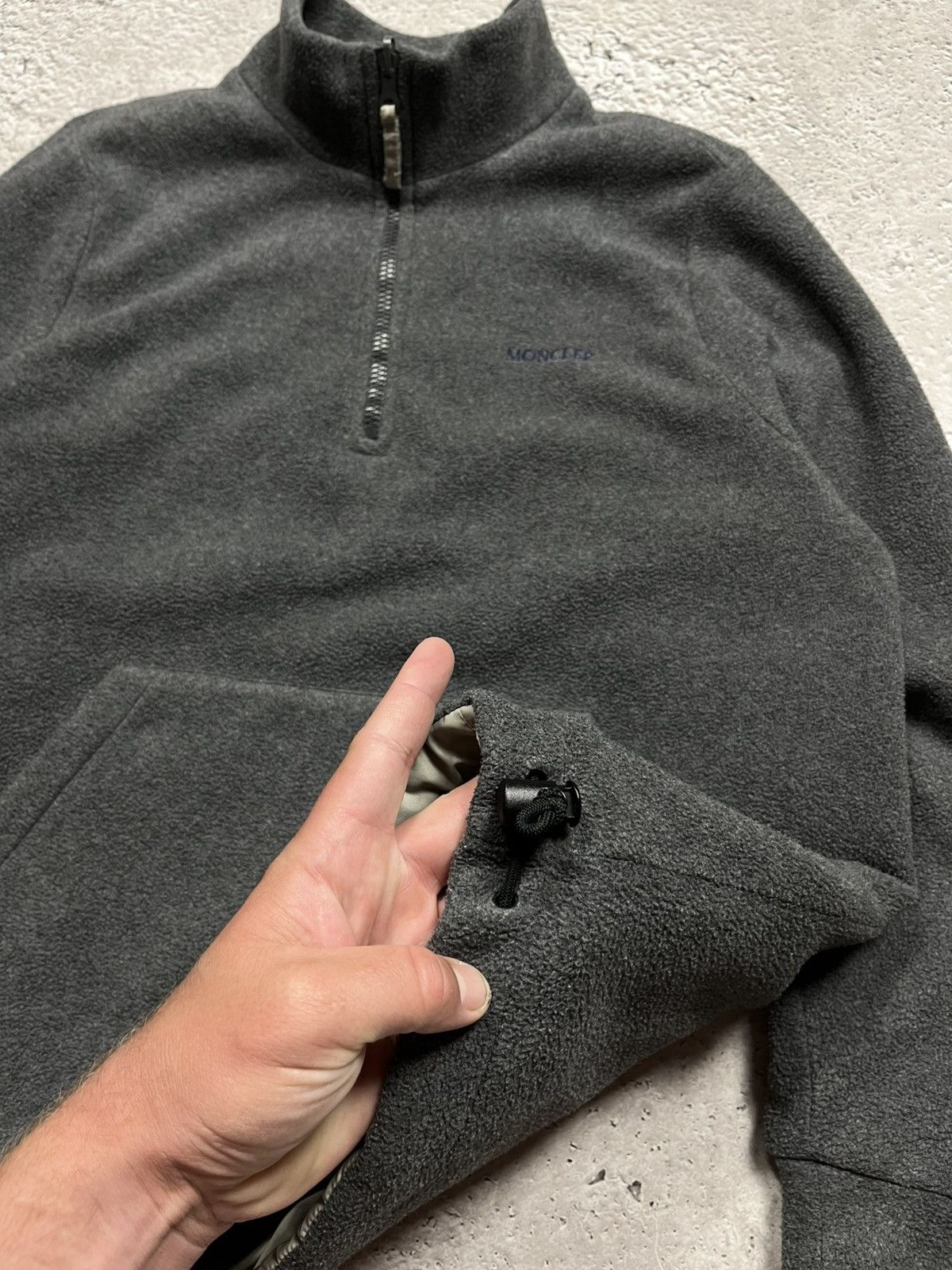Moncler × Vintage Vintage Moncler Reversible Nylon Fleece Pullover Jacket S Size S / US 4 / IT 40 - 17 Thumbnail