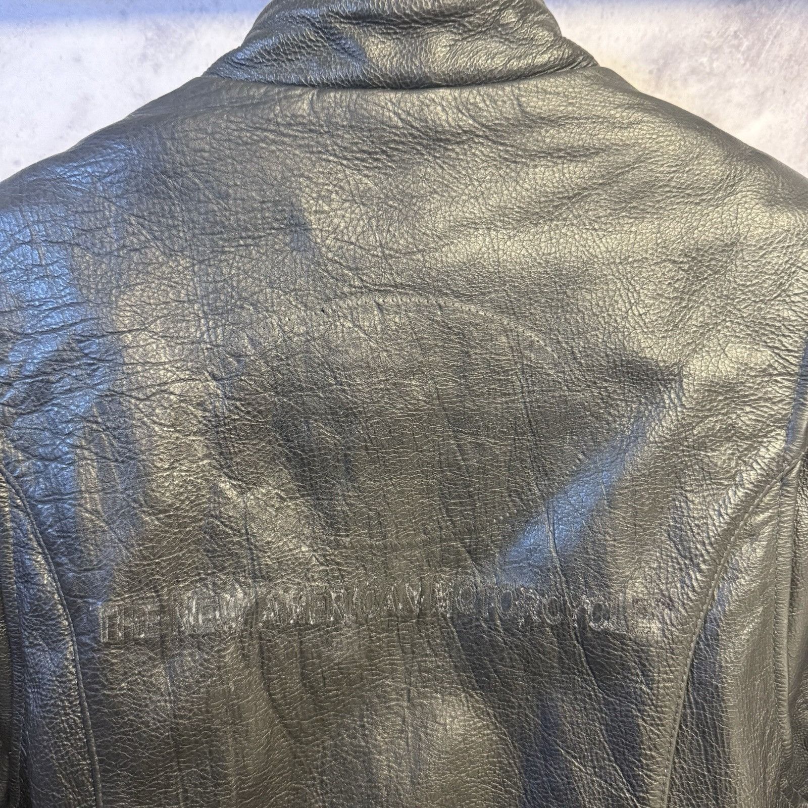 Victory Sportswear Victory Motorcycle Leather Jacket Adult Medium 19.5x23 Black Size US M / EU 48-50 / 2 - 3 Thumbnail