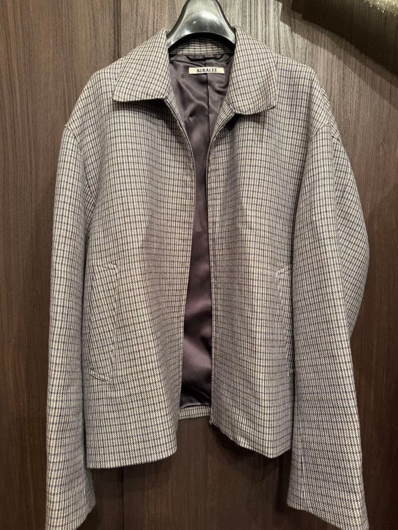 Auralee Auralee 19AW Wool Plaid Zip Jacket Size US XL / EU 56 / 4 - 1 Thumbnail