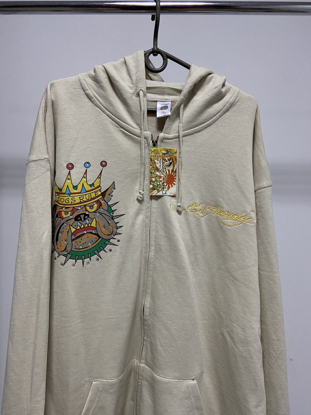 Christian Audigier × Ed Hardy × Vintage Ed hardy Vintage Hoodie Big Logo dogs rule bulldog Size US XXL / EU 58 / 5 - 3 Thumbnail