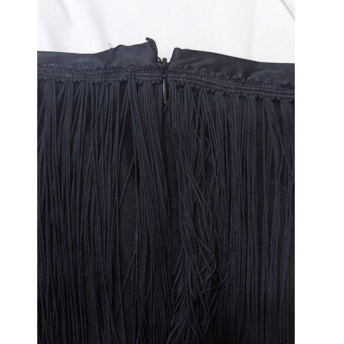 Versace Dolce & Gabbana Vtg 20s Silk Fringe Long Skirt sz 34/48 Size 30" / US 8 / IT 44 - 15 Thumbnail