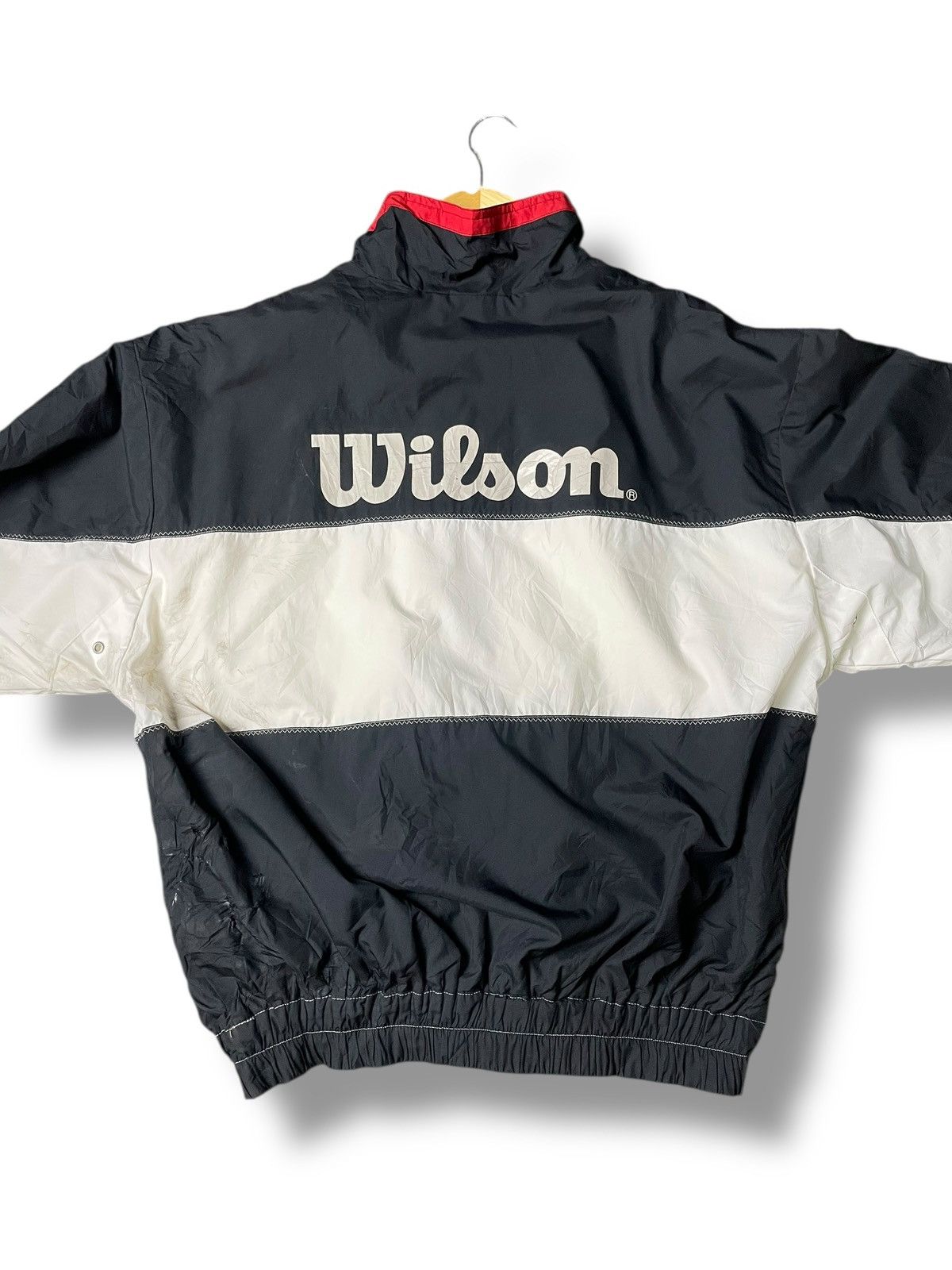 Japanese Brand × Vintage × Wilson Wilson 1914 Colourblock Warm-up Jacket (109) Size US M / EU 48-50 / 2 - 7 Thumbnail