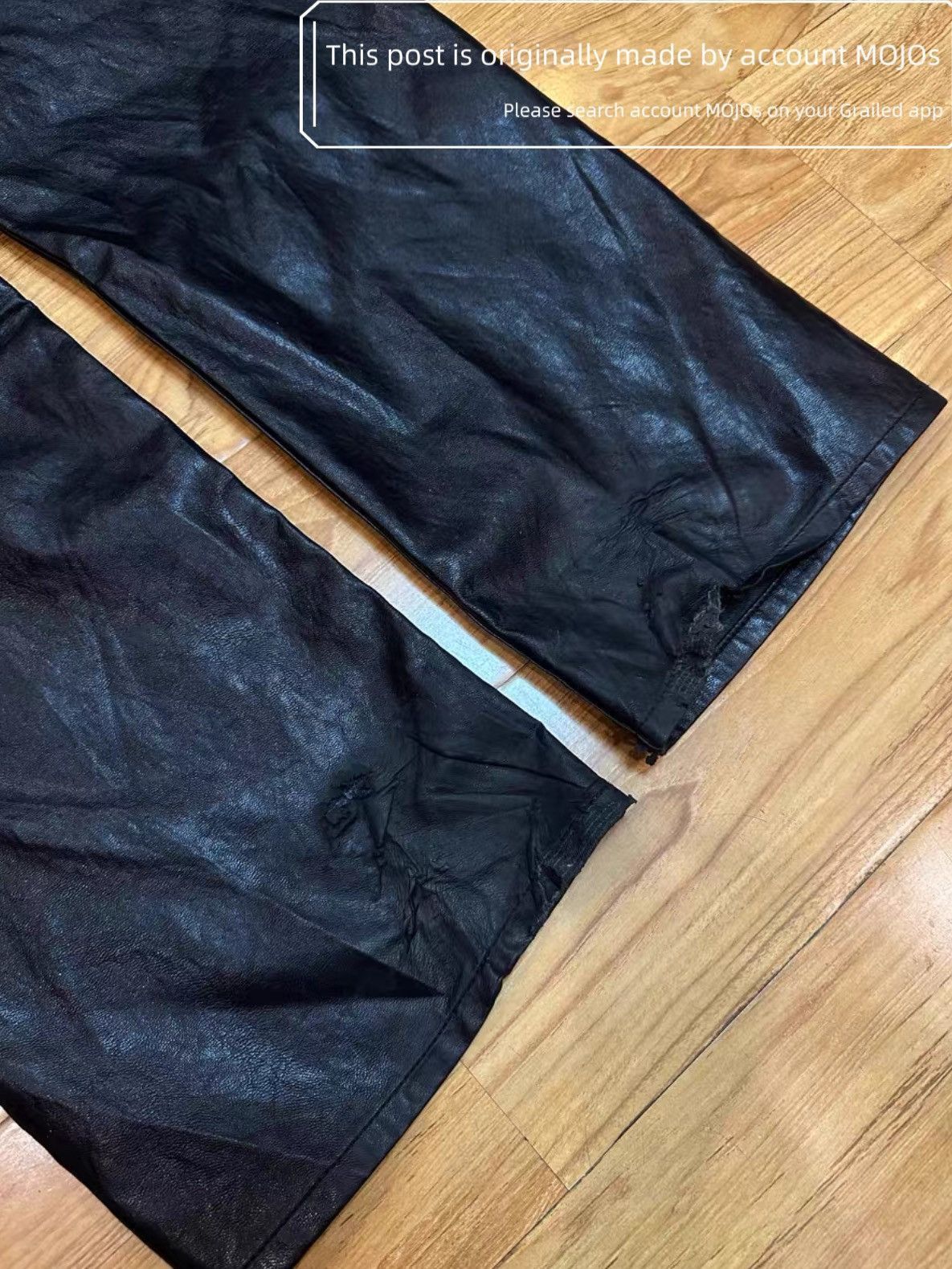 Our Legacy Sz 31 Our Legacy 21AW Formal Moto Cut Leather Denim mojos745 Size US 31 - 5 Thumbnail